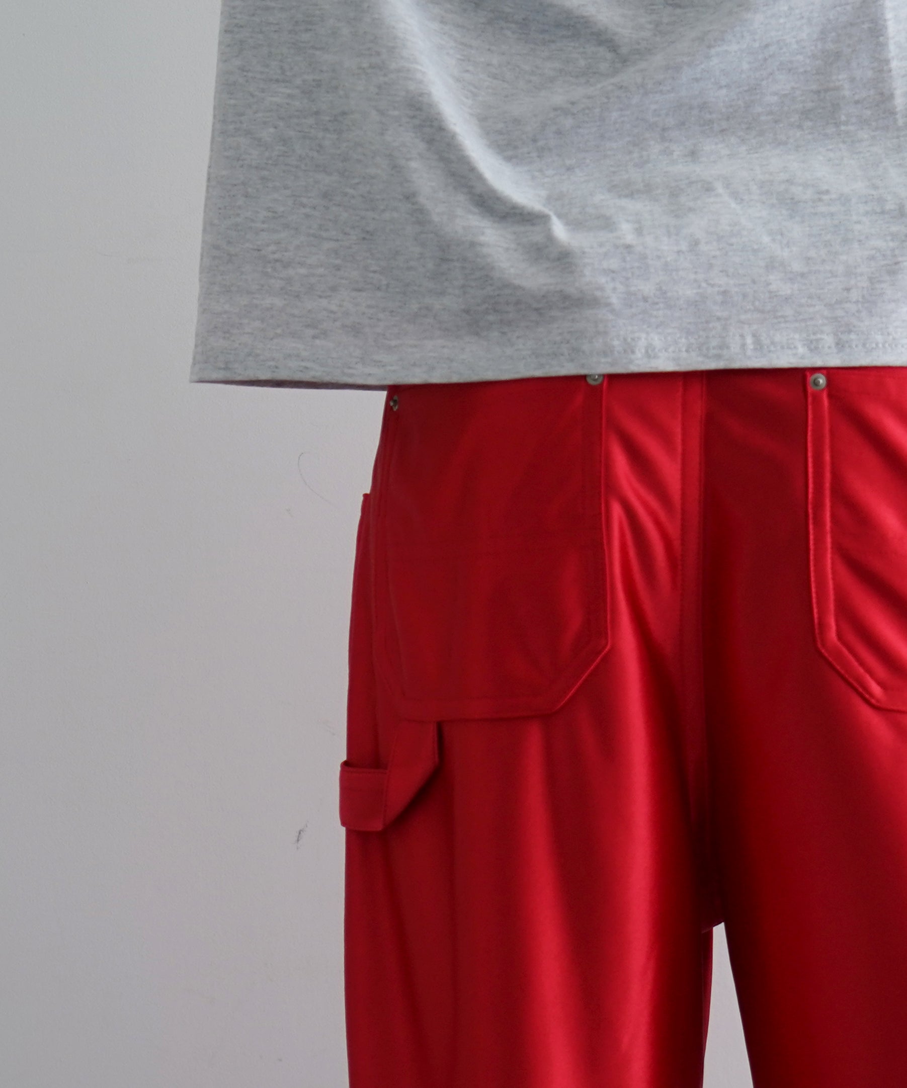 ICE & TECHNO Double knee basket shorts "RED"