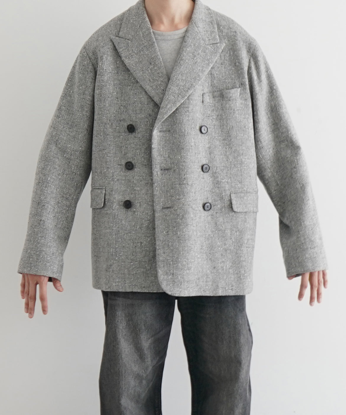 UNUSED Us2512 Loro piana jacket "GRAY"