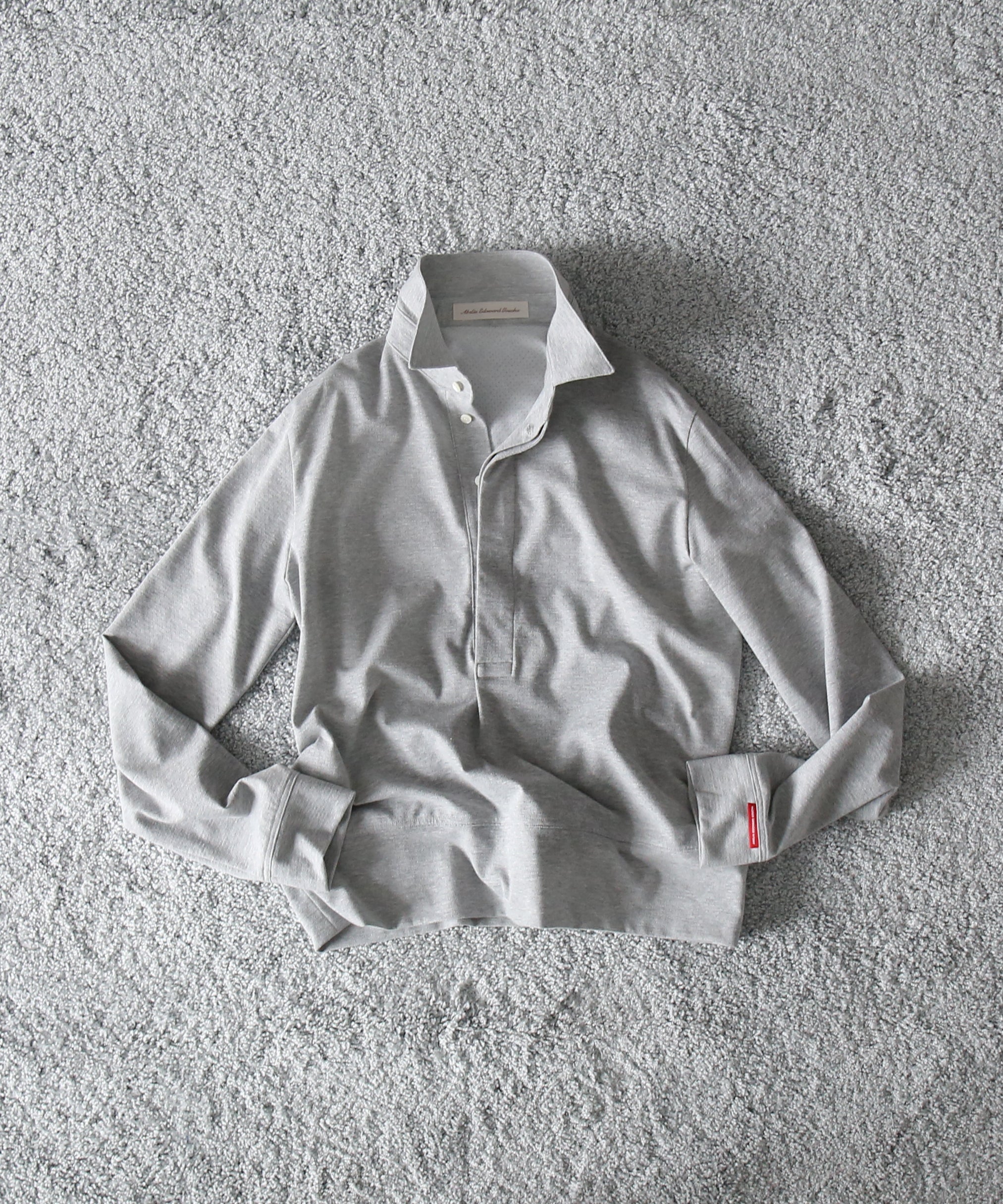 ABELIA EDOWARD GOUCHA Ls polo dot mesh "GRAY"