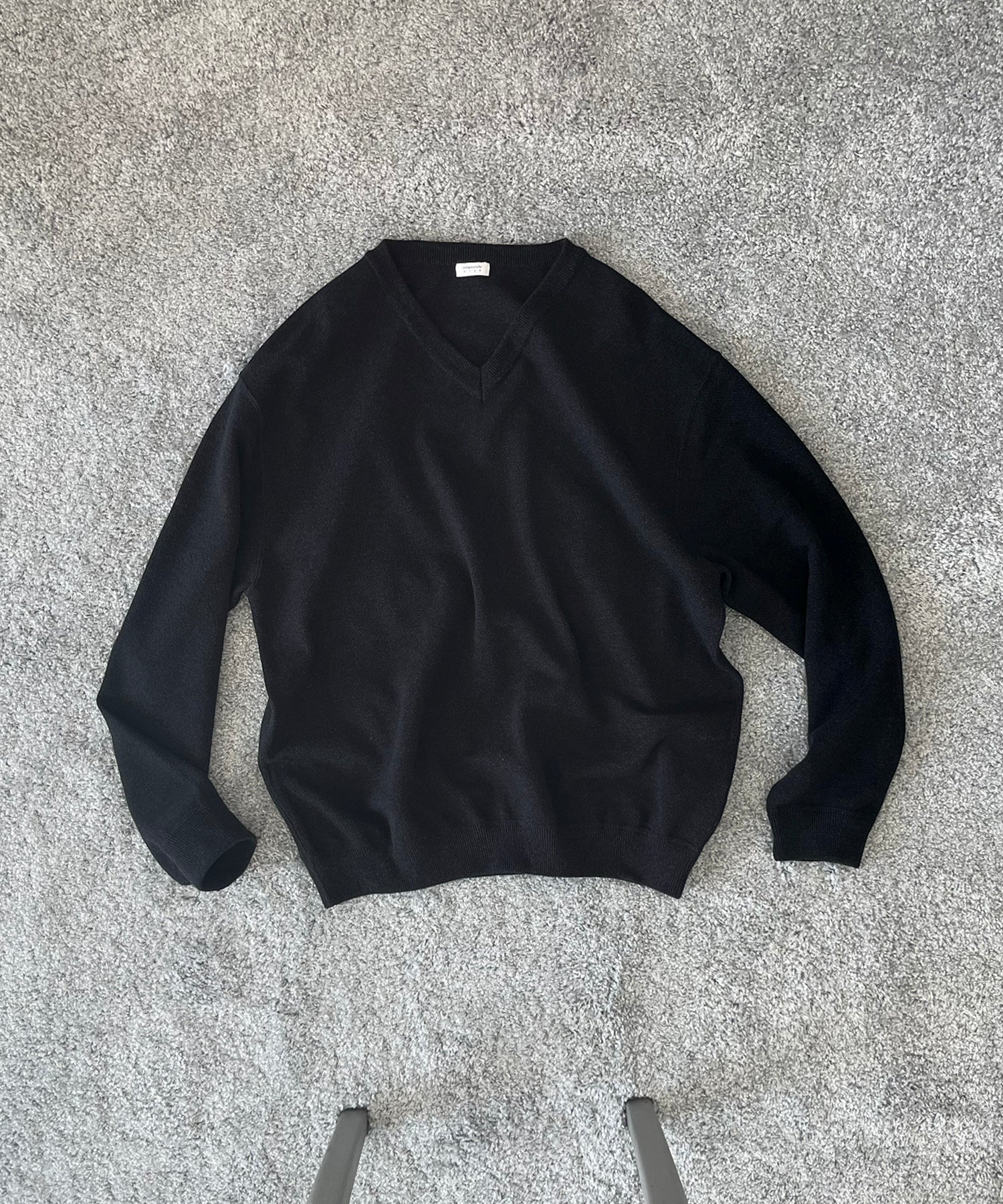 【EXCLUSIVE】crepuscule Co/ra moss stitch p/o "BLUE GRAY"