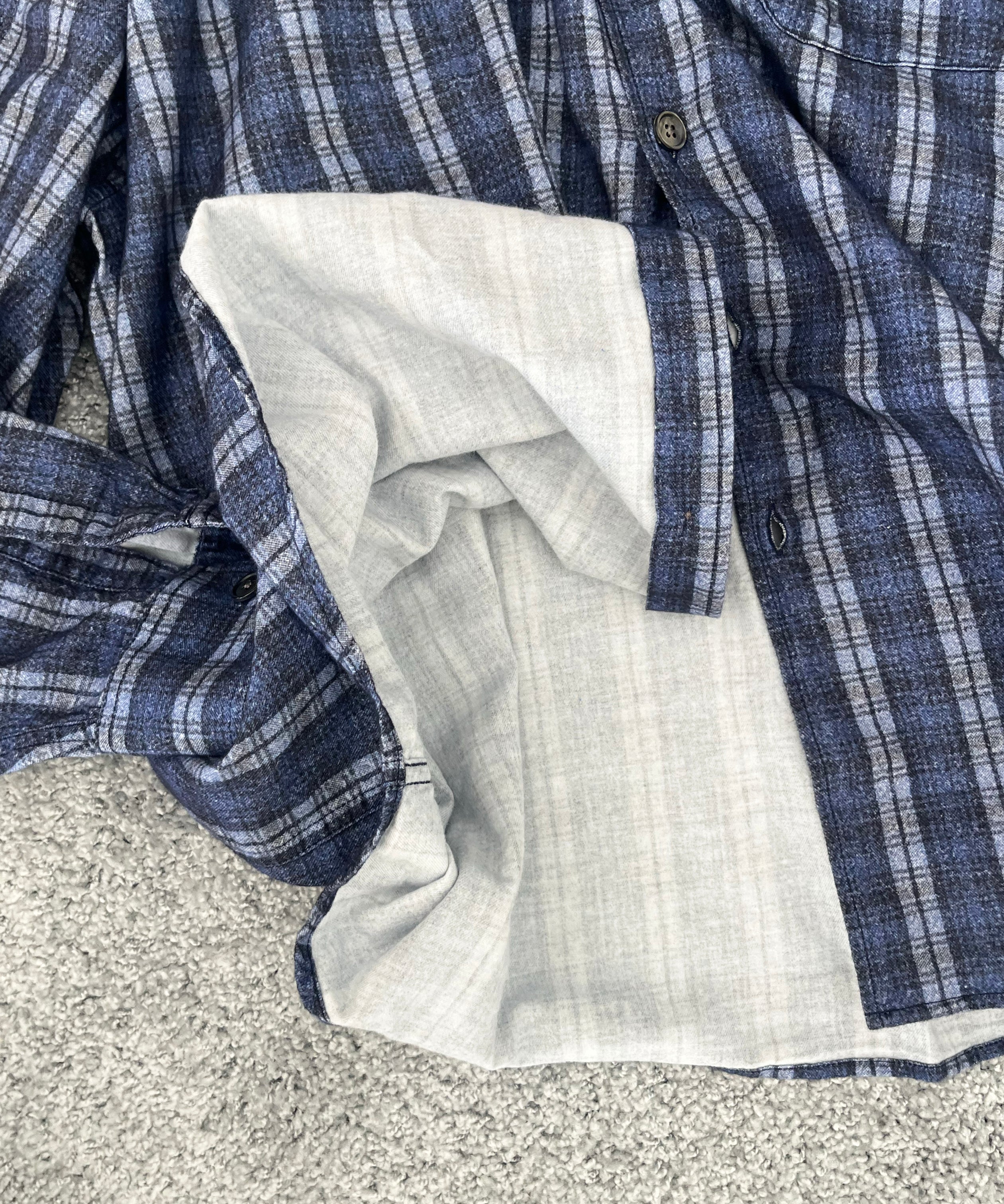 OUR LEGACY Borrowed shirt "CHECK PLEASE PRINT"