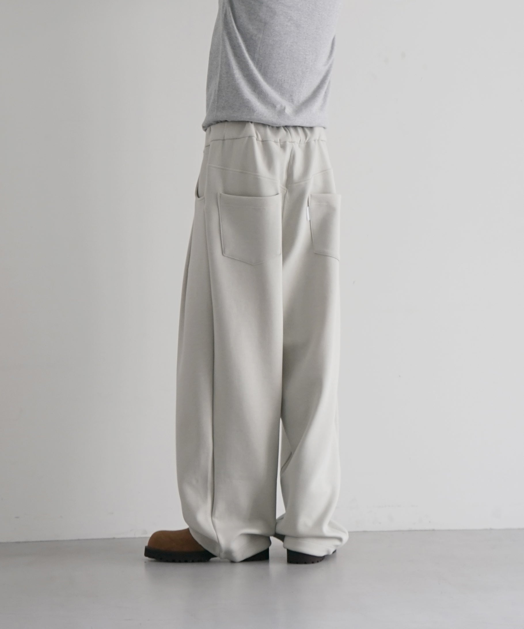 【EXCLUSIVE】NEONSIGN Wide tech slacks "TOP GRAY"