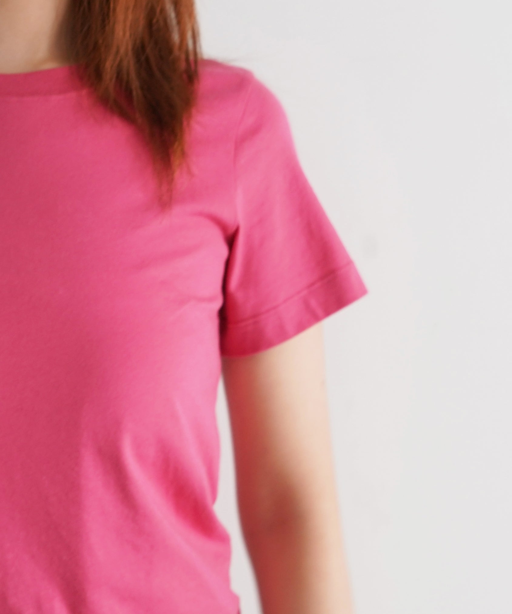FAX COPY EXPRESS Vintage label fitted tee "PINK"