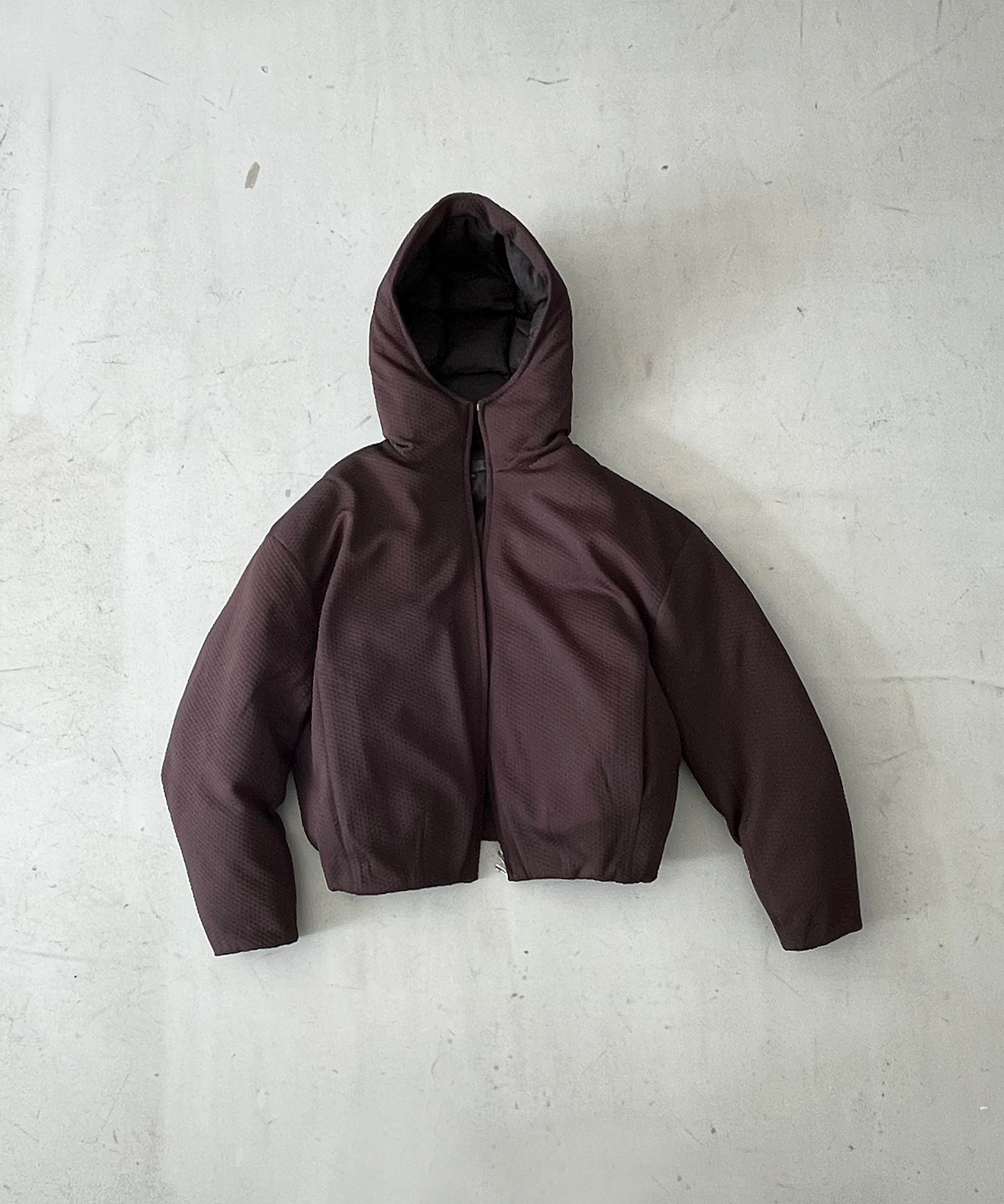 Omar Afridi Puffer bud parka "BURGUNDY"