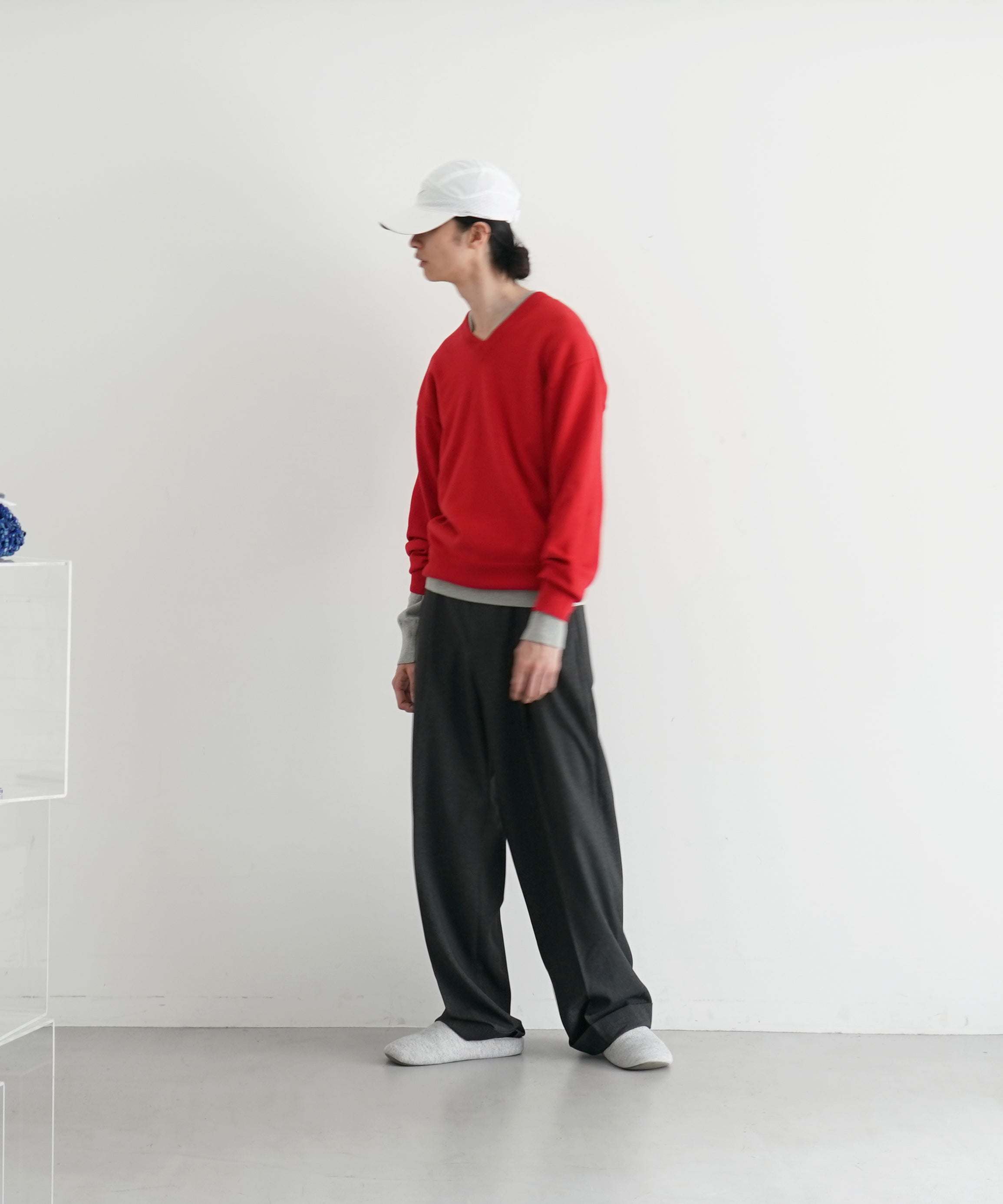 KAIKO Wide slacks "GRAY"