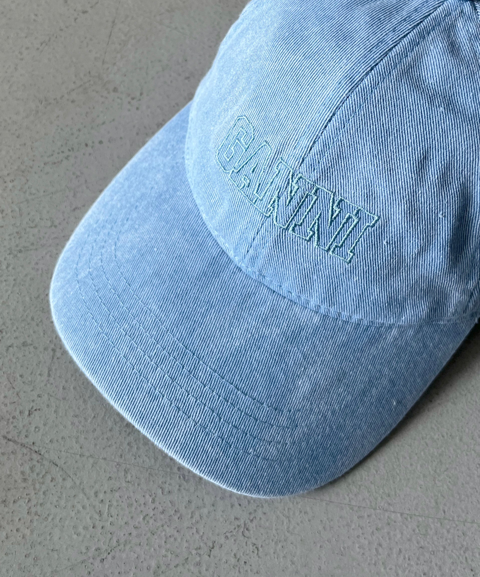 GANNI Cap hat denim "Baby Blue"