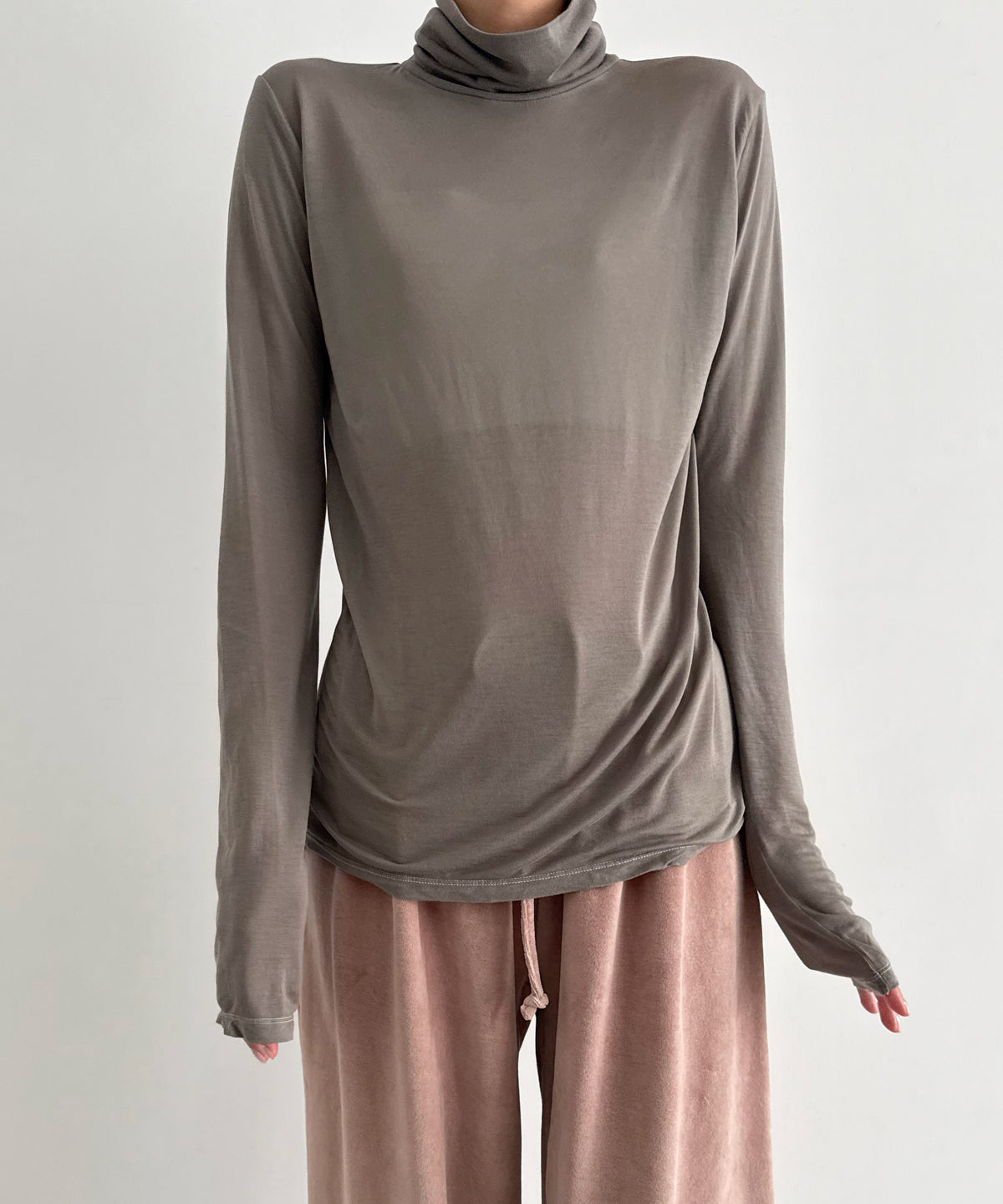 Baserange Long sleeve turtleneck "GILDAGREY"