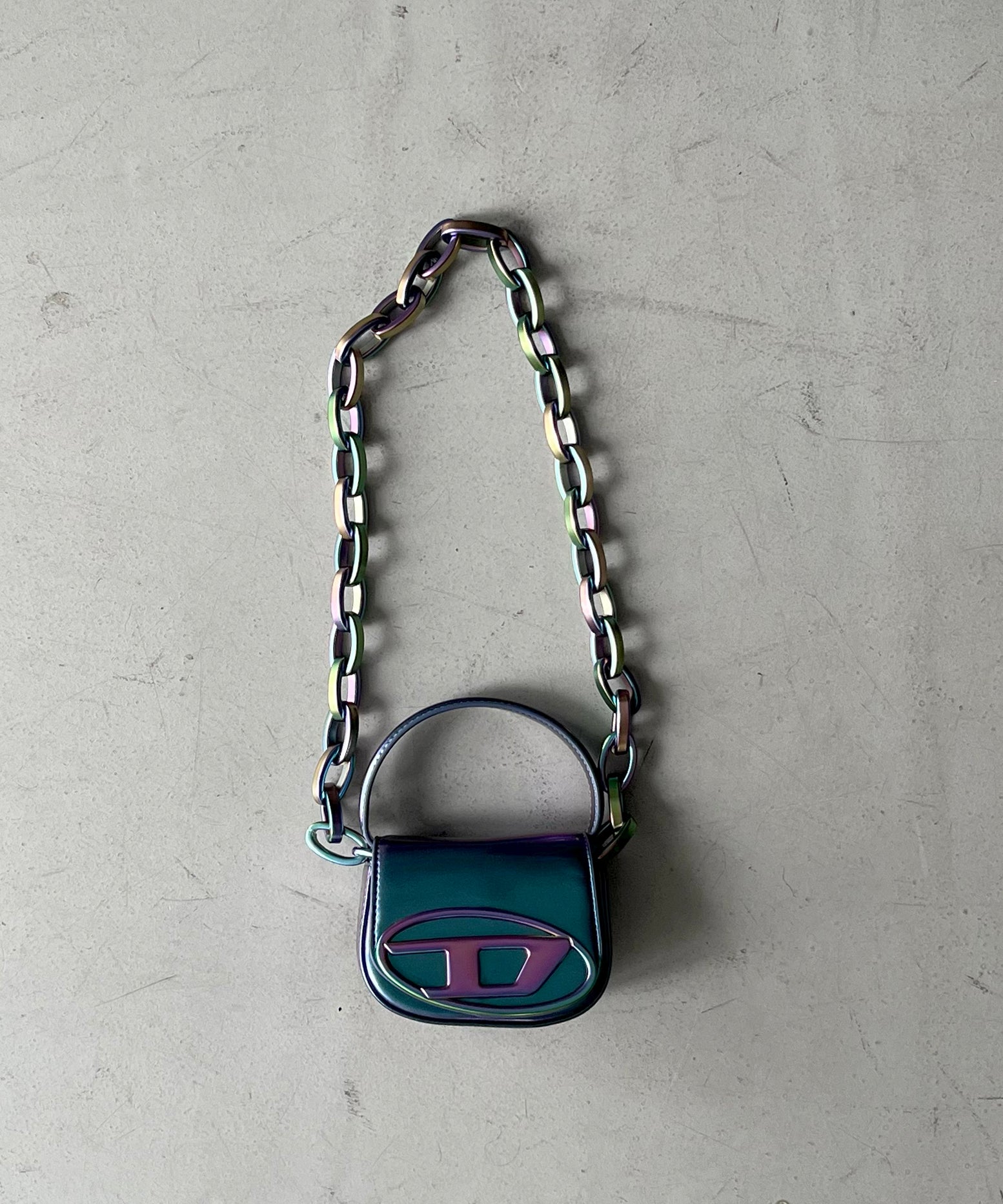 DIESEL 1dr xs - iconic iridescent minibag "T6287"