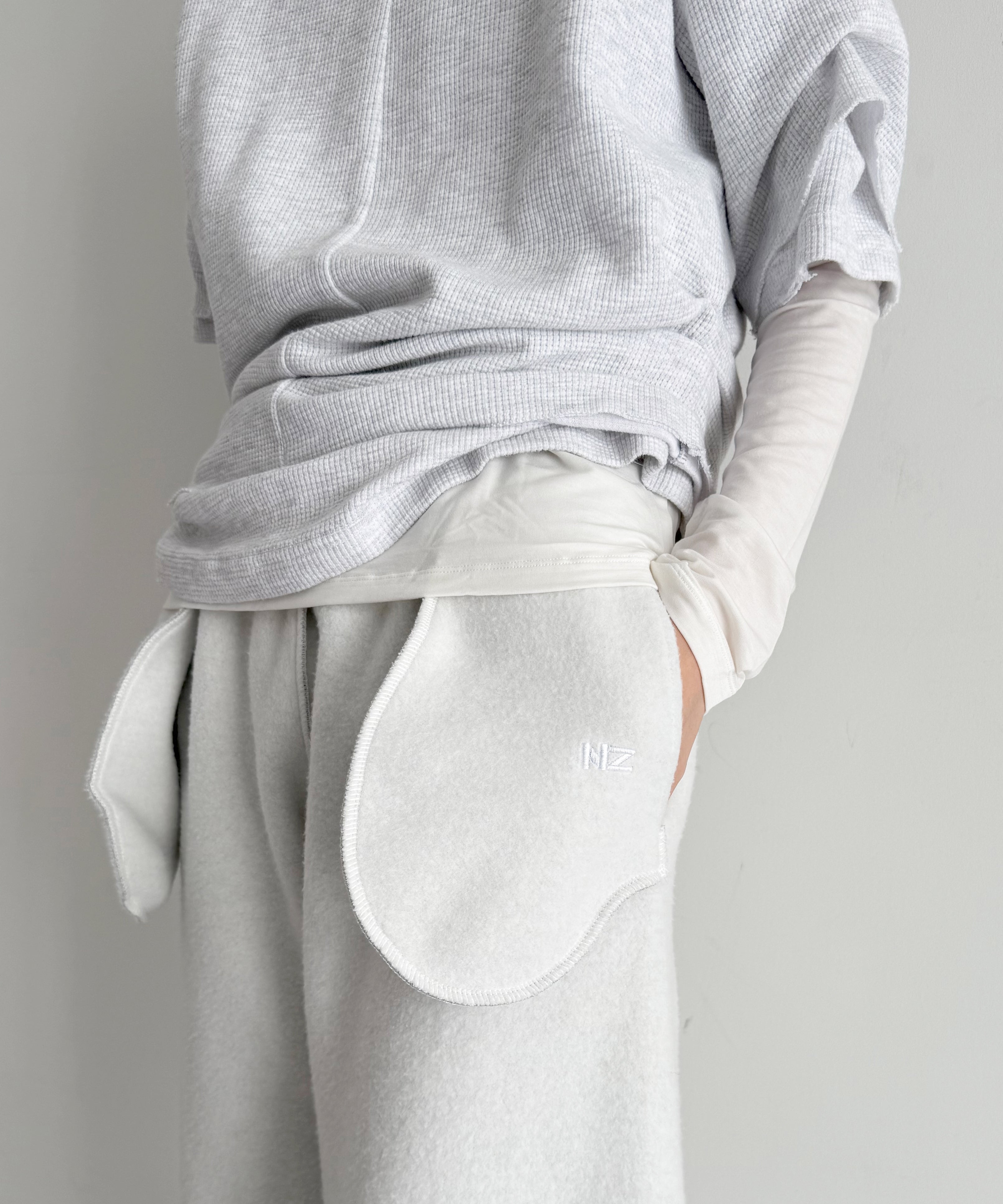 NATASHA ZINKO Layered top "GREY"