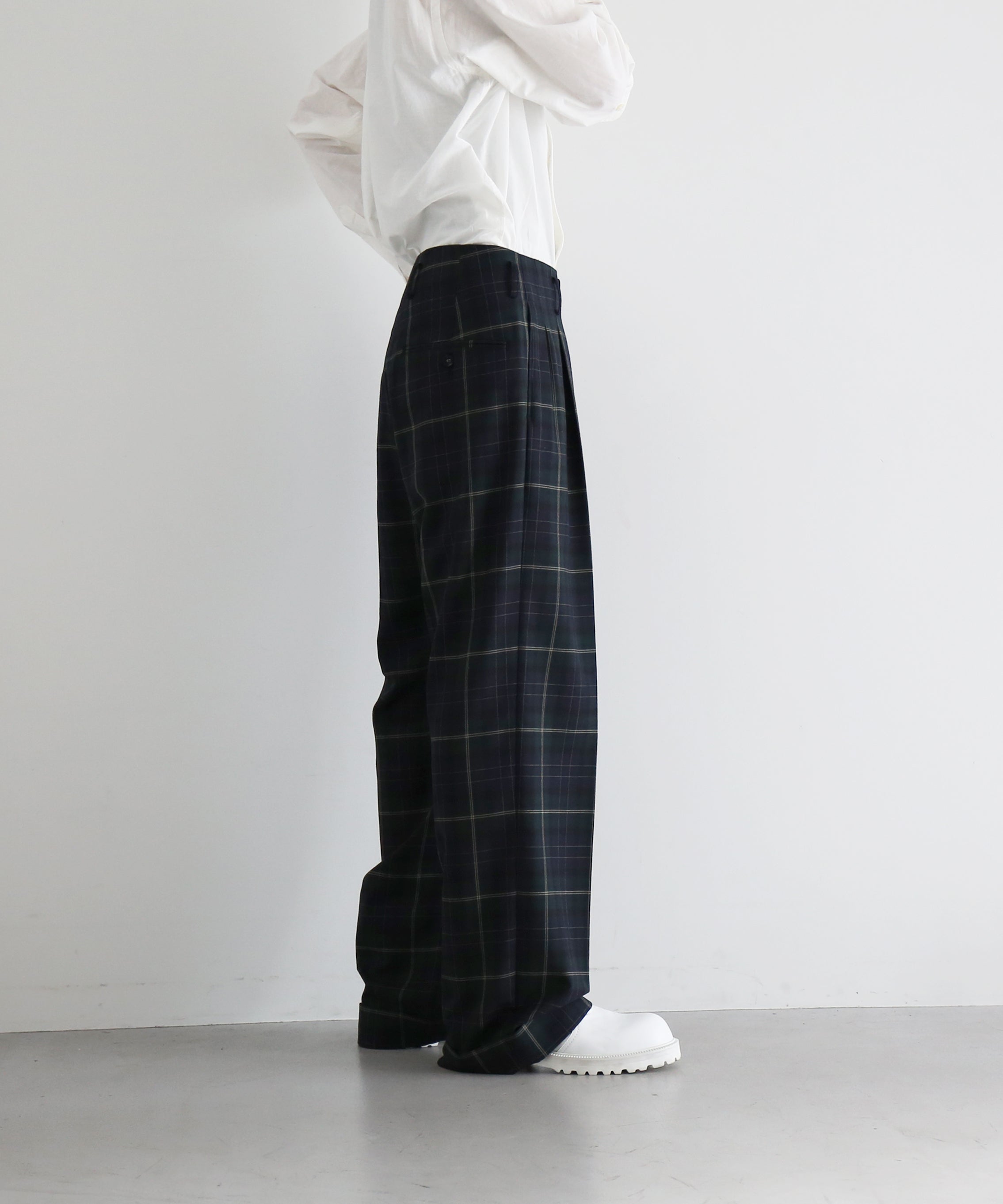 KAIKO Wide slacks "GREEN"
