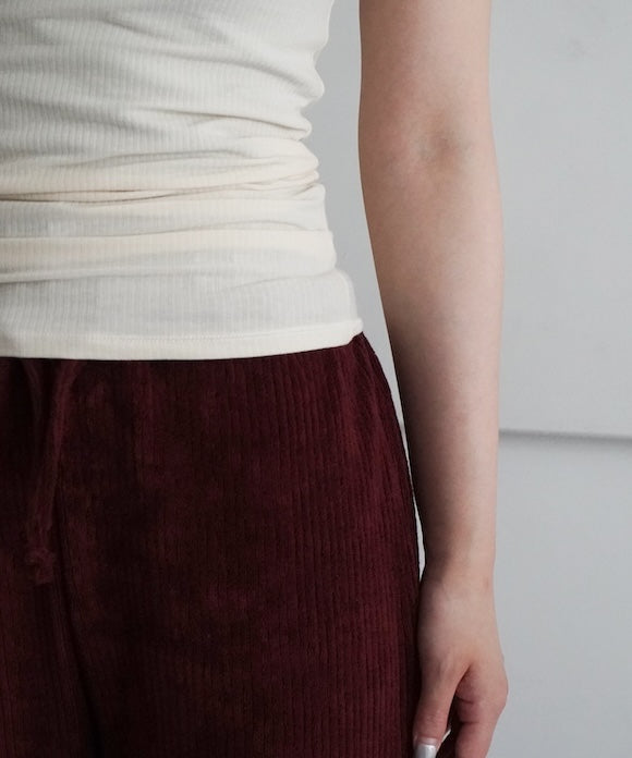 Baserange Heart tank undyed embroidery "UNDYED"