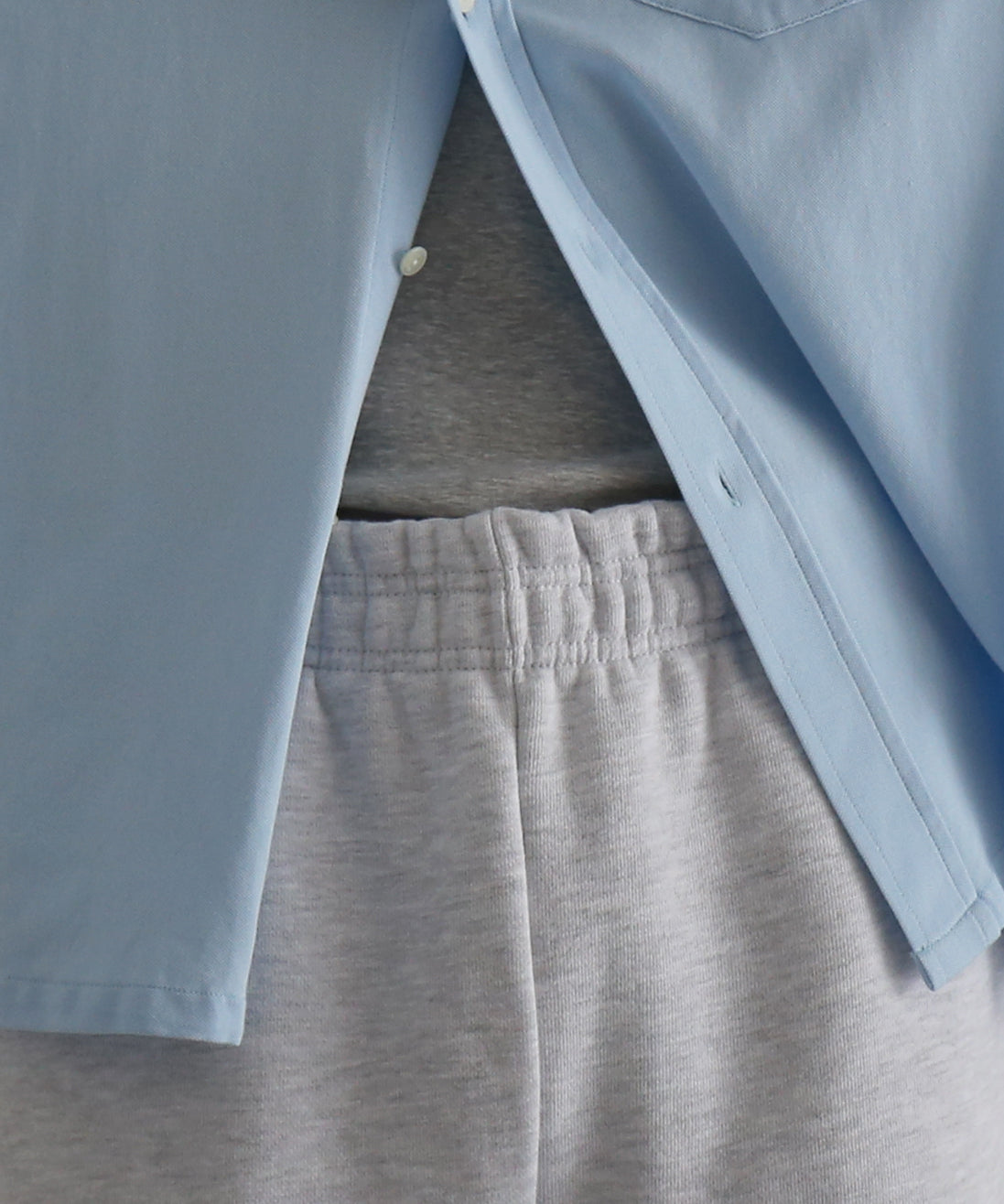 entire studios Straight leg sweatpant "HEATHER GREY"