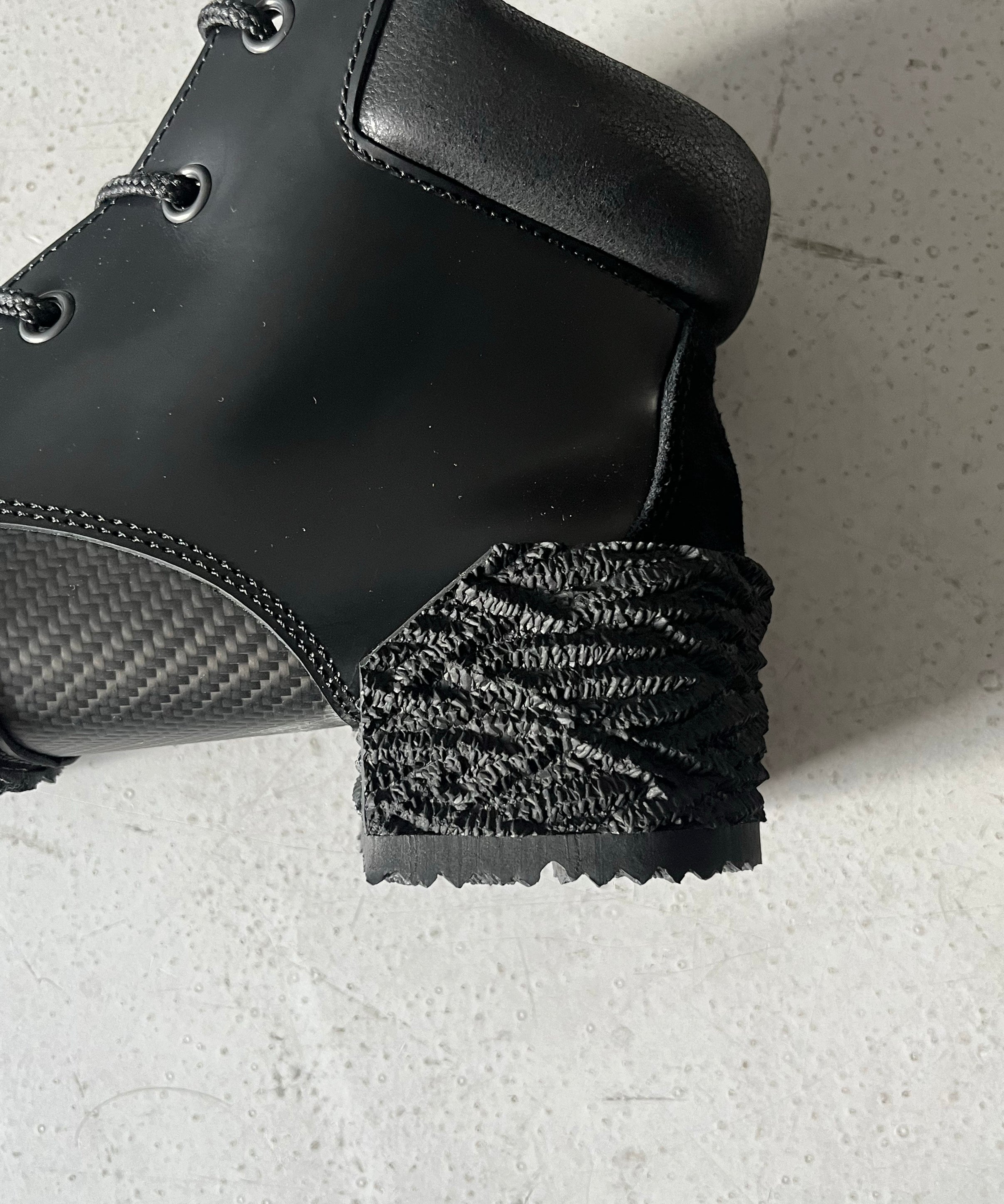 MIDORIKAWA RYO Carbon boots "BLACK"