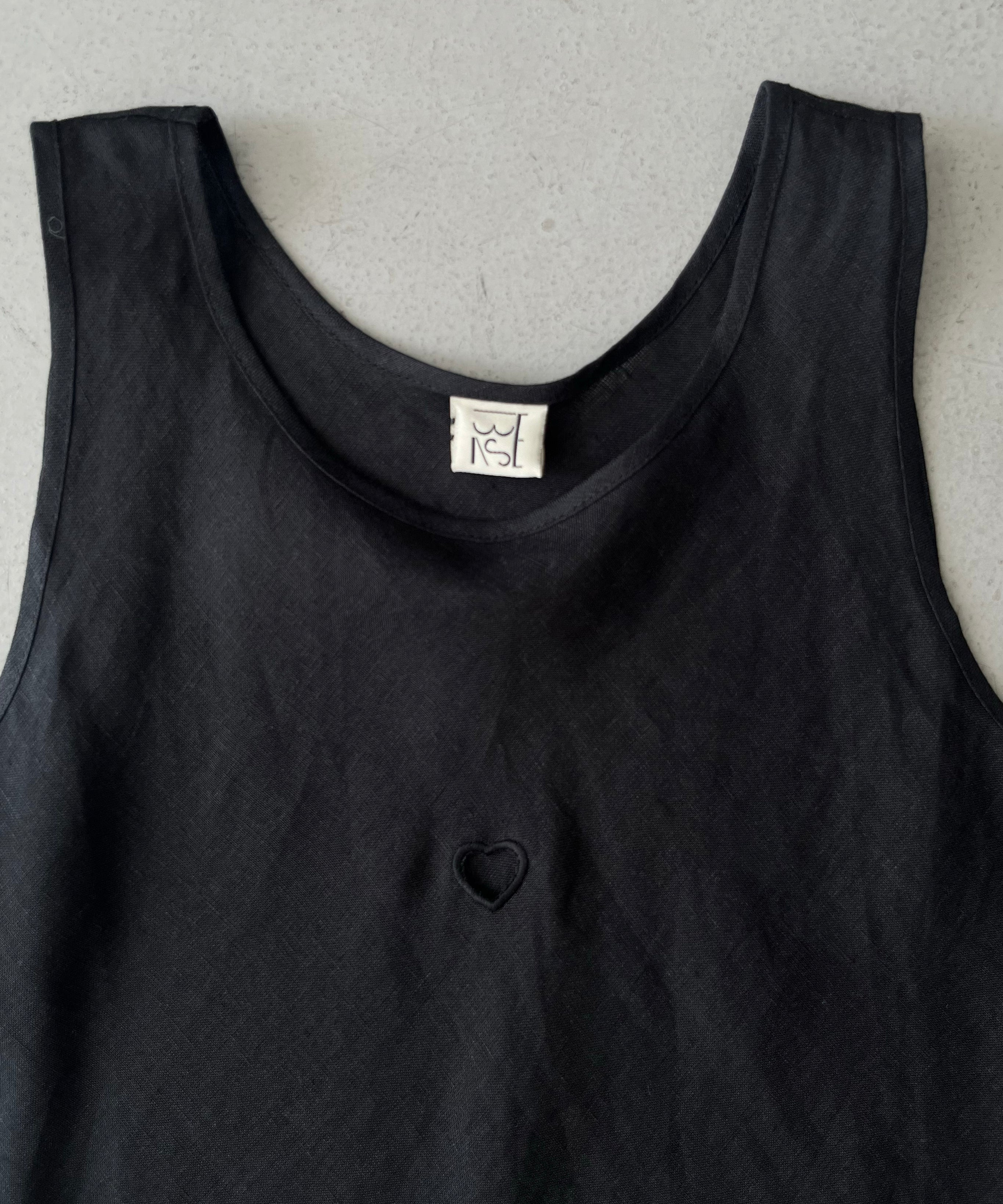 Baserange Dydine heart top "BLACK"