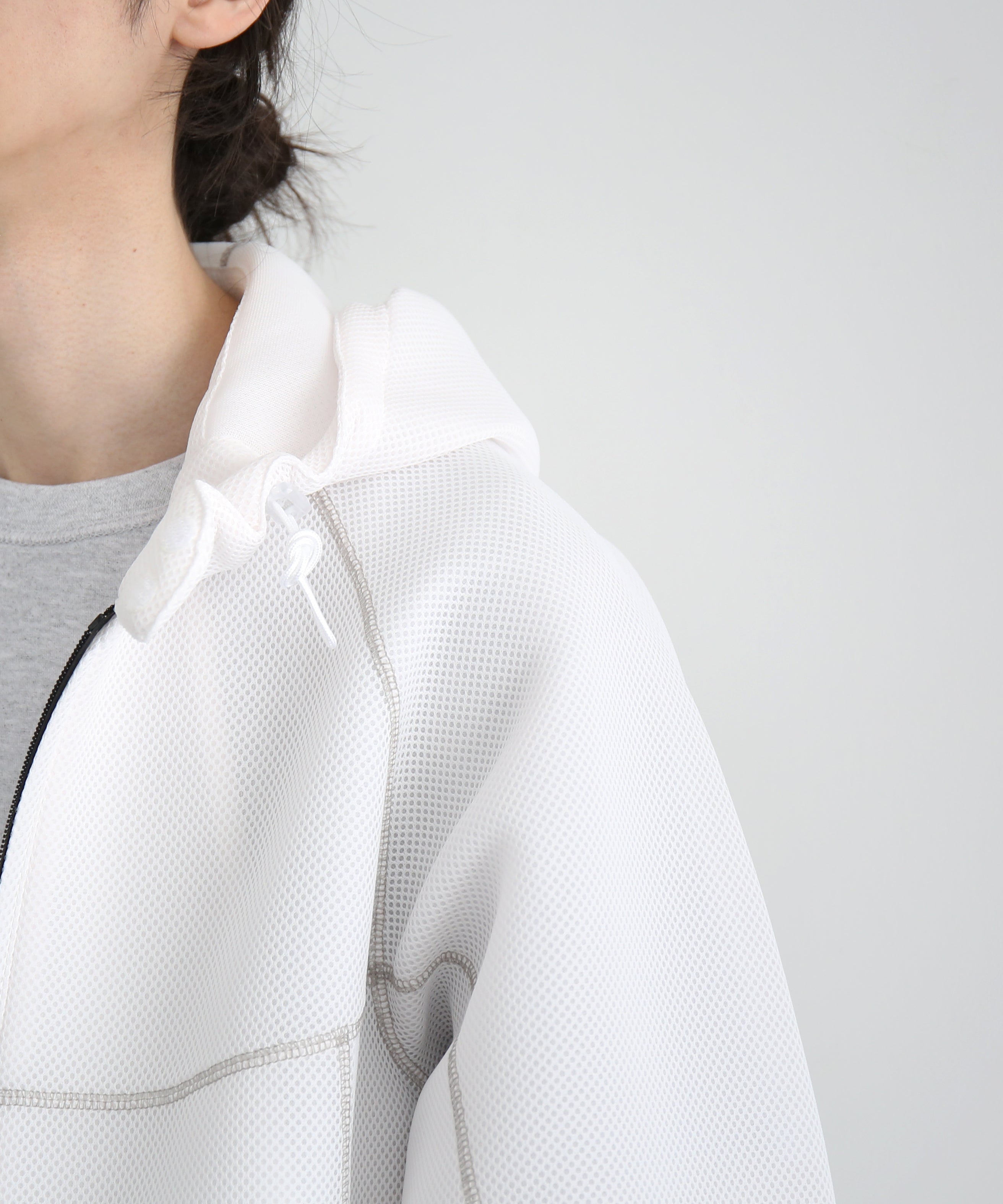 Laid.B "Oka" shell parka "WHITE"
