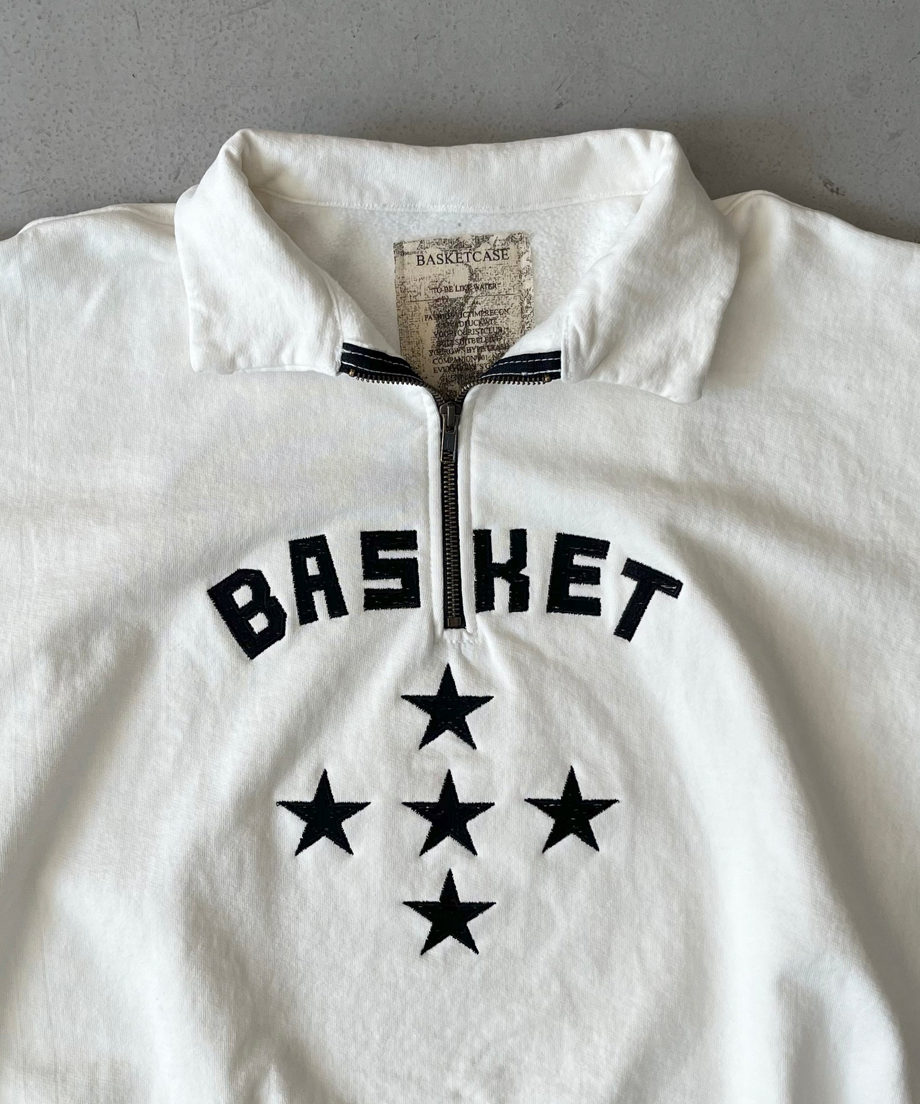 Basketcase Spelout, quarter-zip "BONE"