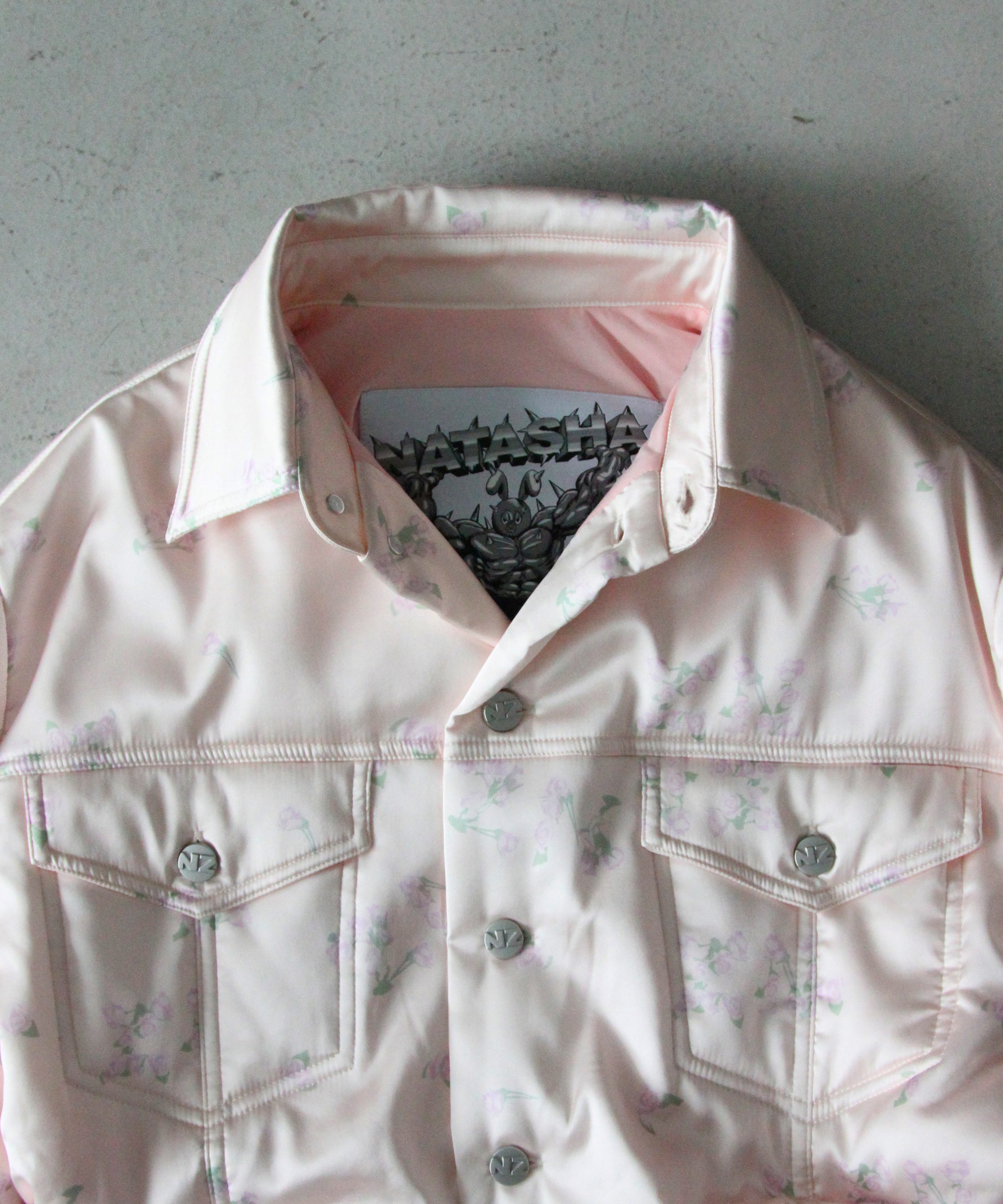 NATASHA ZINKO Botched shirtjacket "PINK"