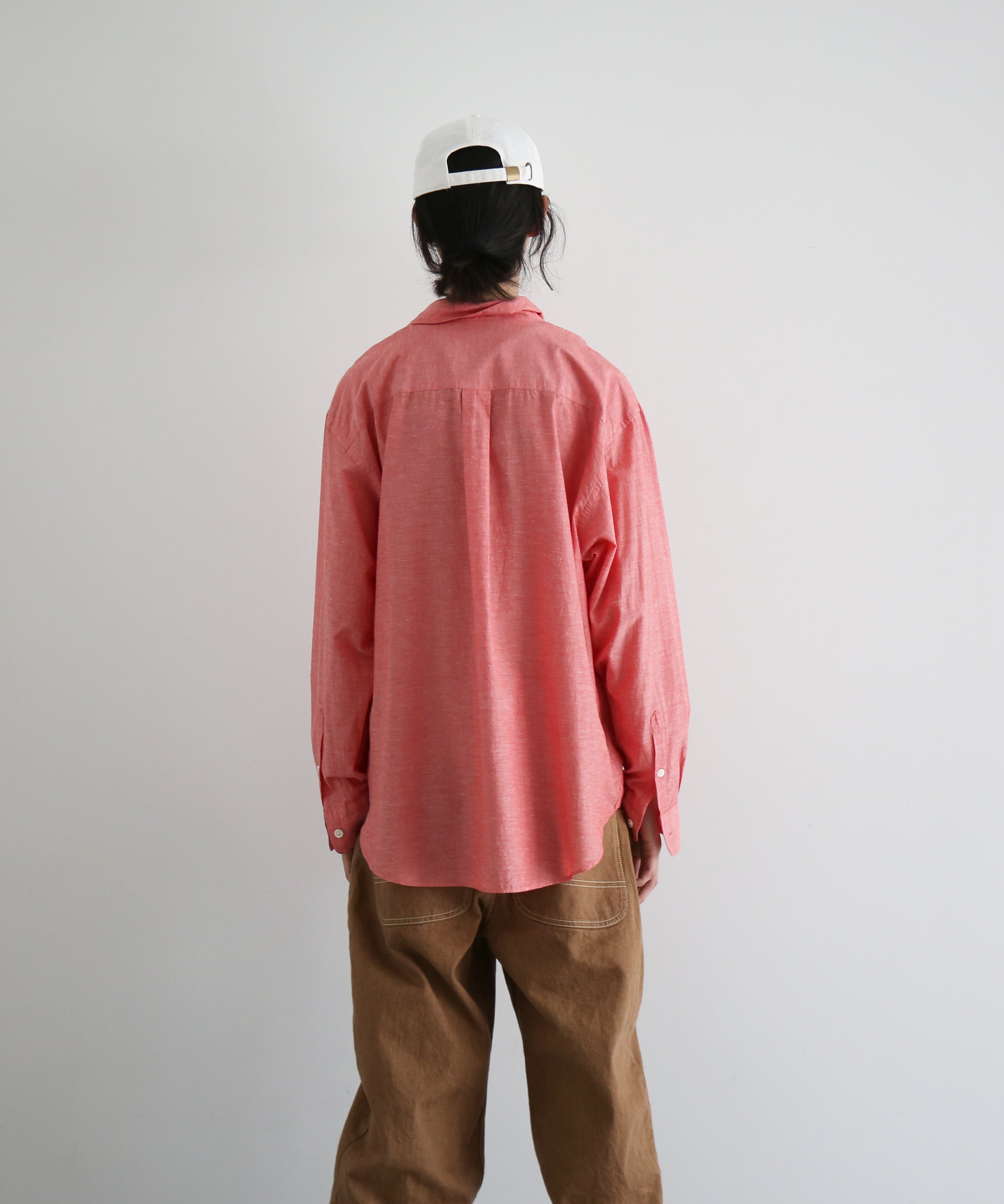URU Italian collar l/s shirts a "RED"
