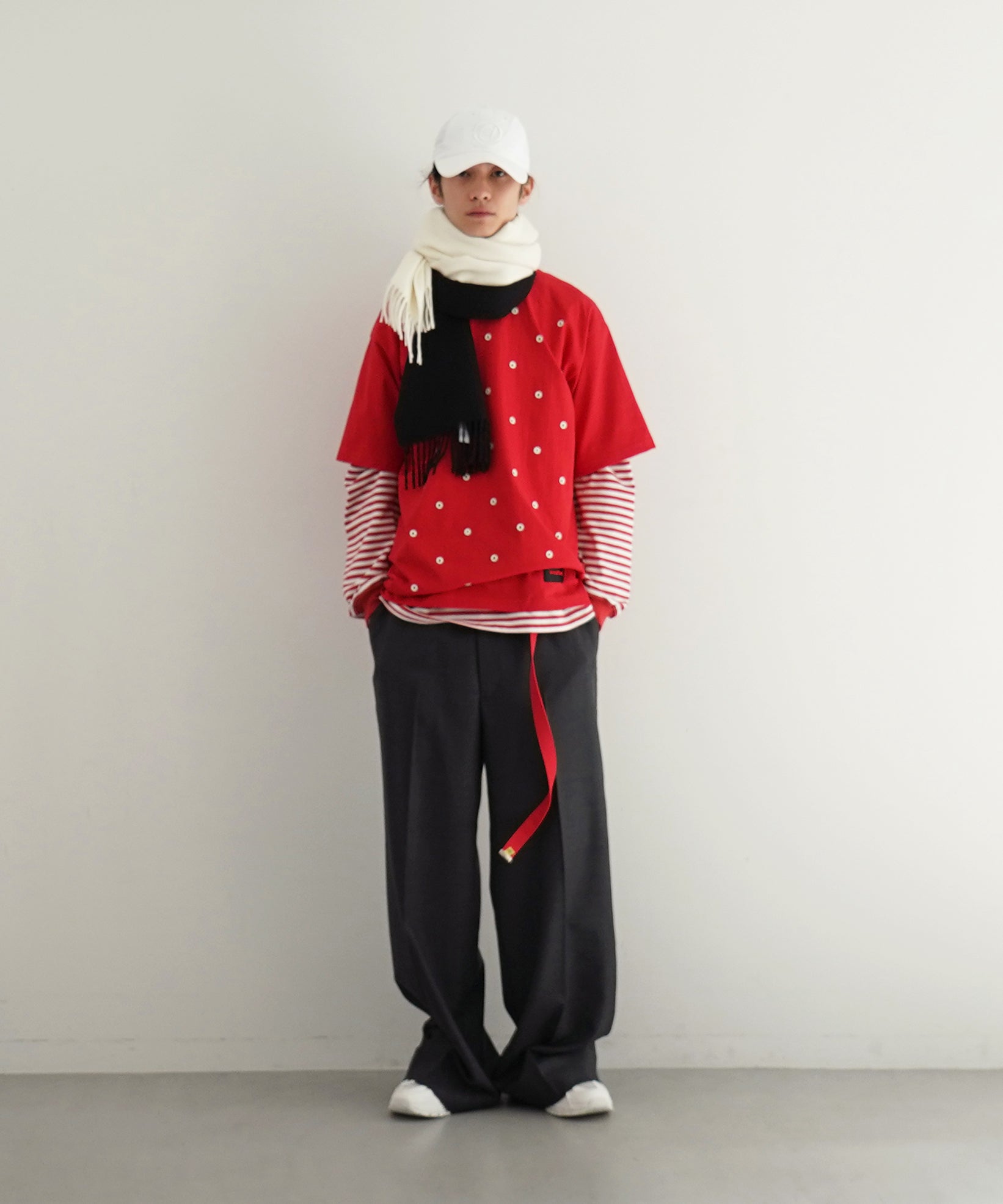 【EXCLUSIVE】NEONSIGN Anatomic straight slacks "CHARCOAL"