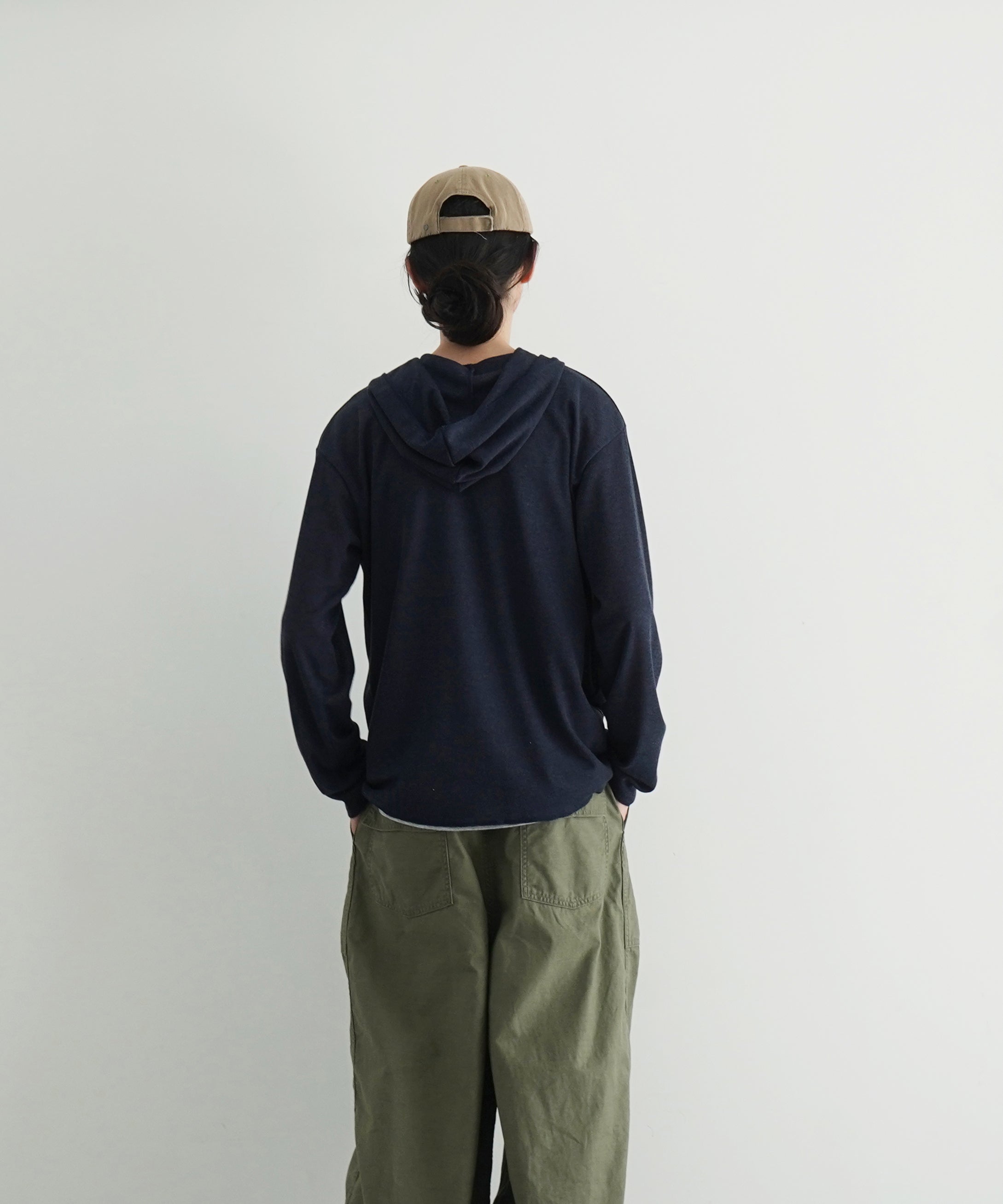 KAIKO Rib hoodie "NAVY"