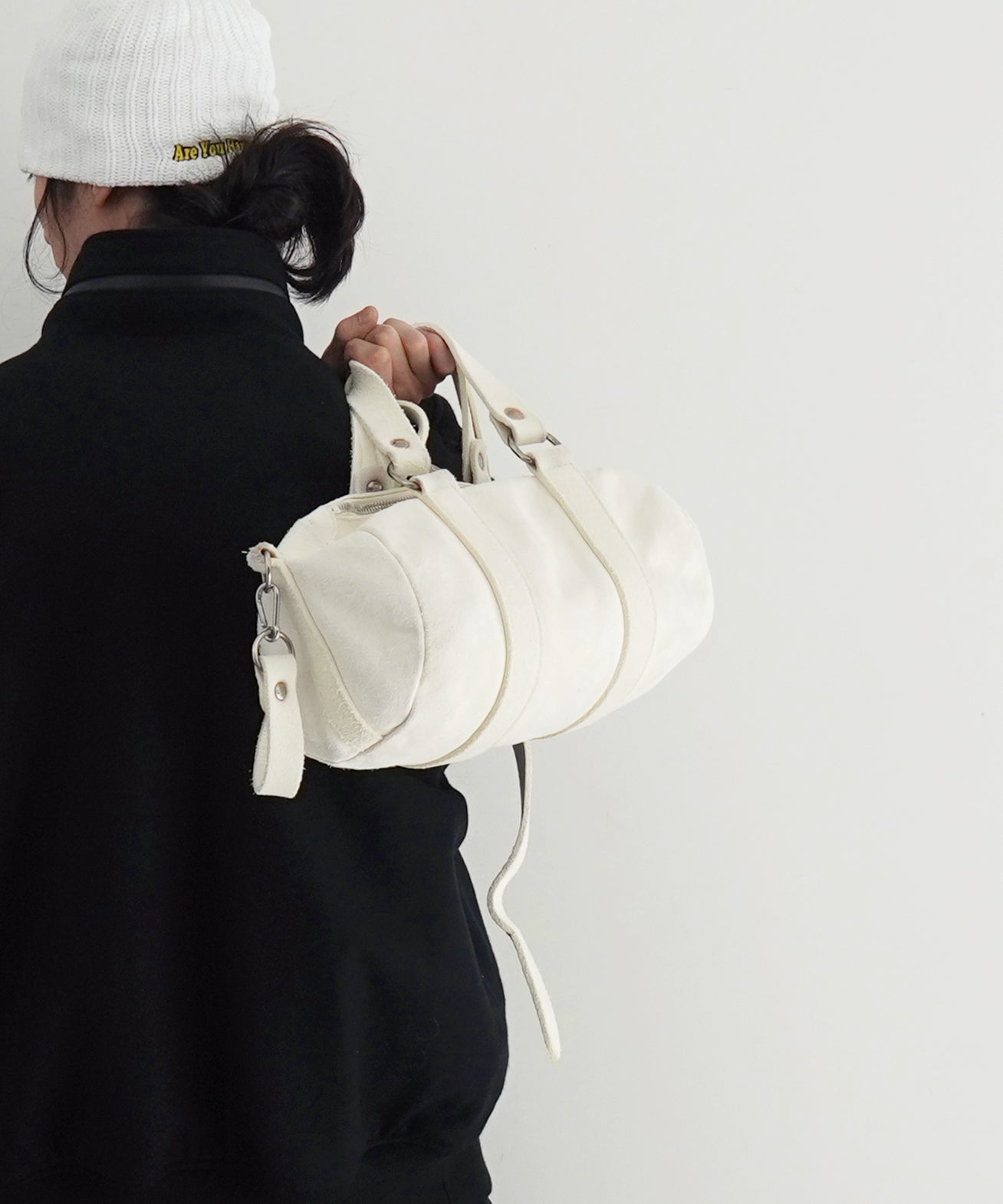 GUIDI Soft horse reverse "WHITE"