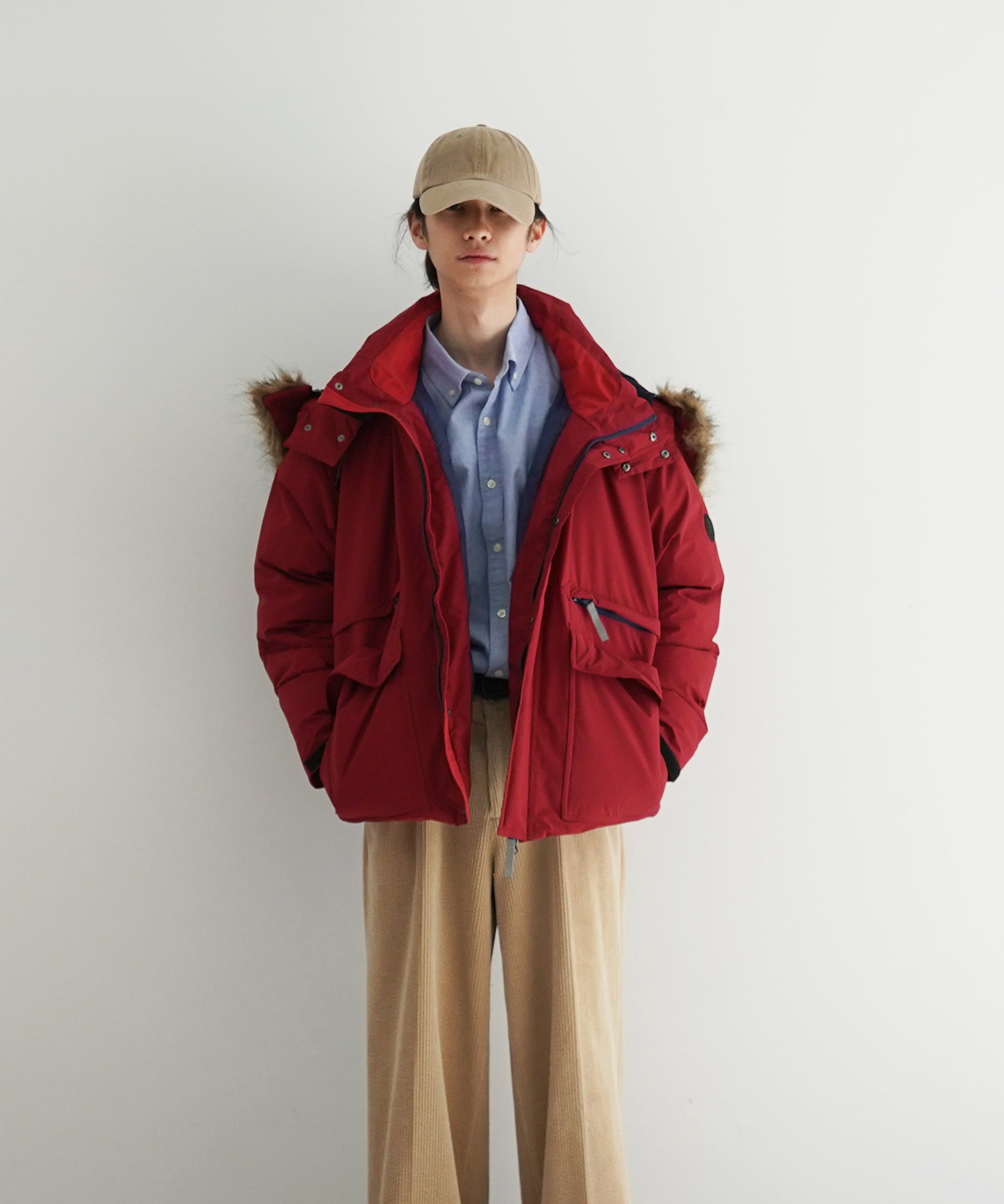 Evisen Skateboardsゑ 3-way n3b evi down jacket "RED"