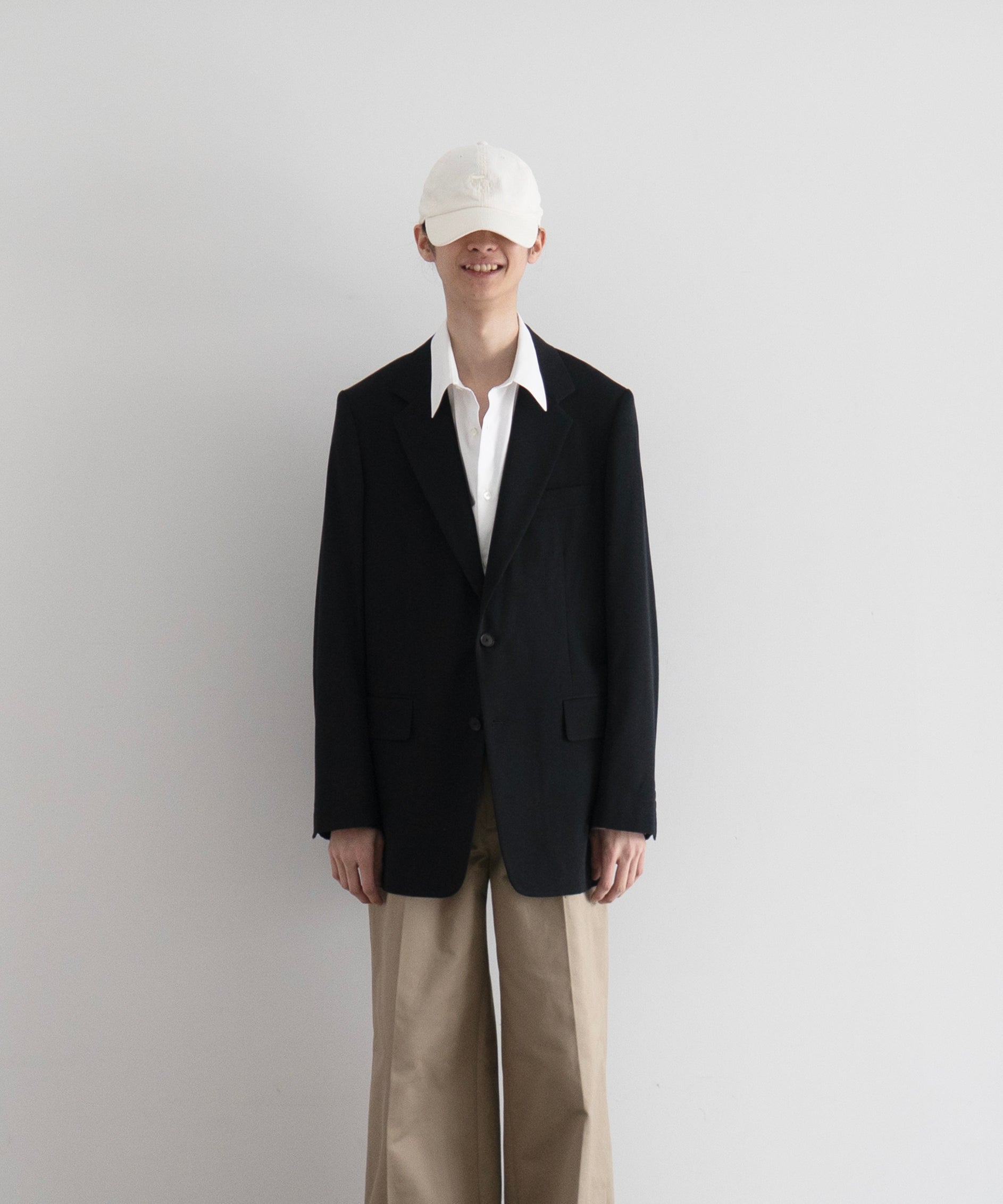 AURALEE Light wool max gabardine jacket "TOP BLACK"