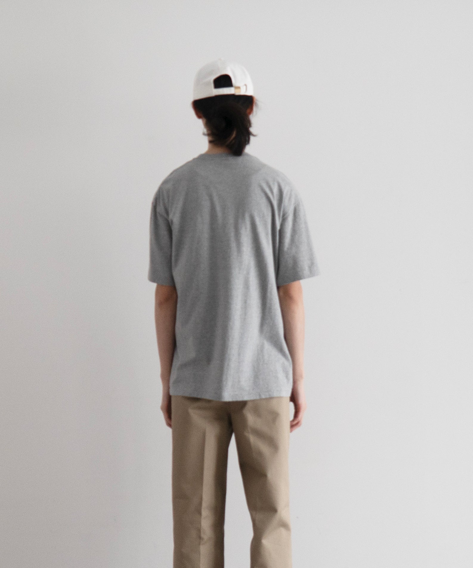 AURALEE Seamless crew neck tee "TOP GRAY"
