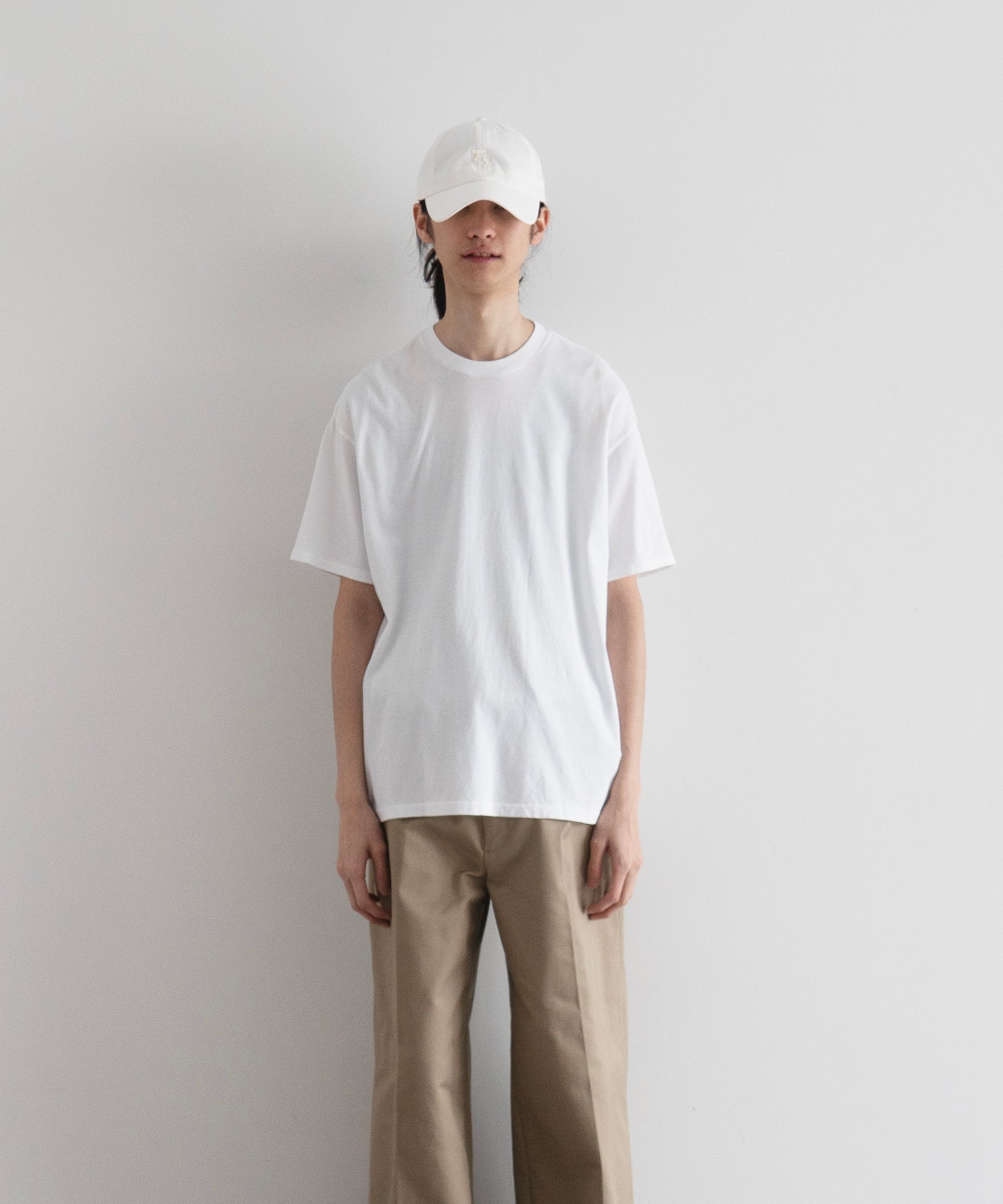 AURALEE Seamless crew neck tee "TOP GRAY"