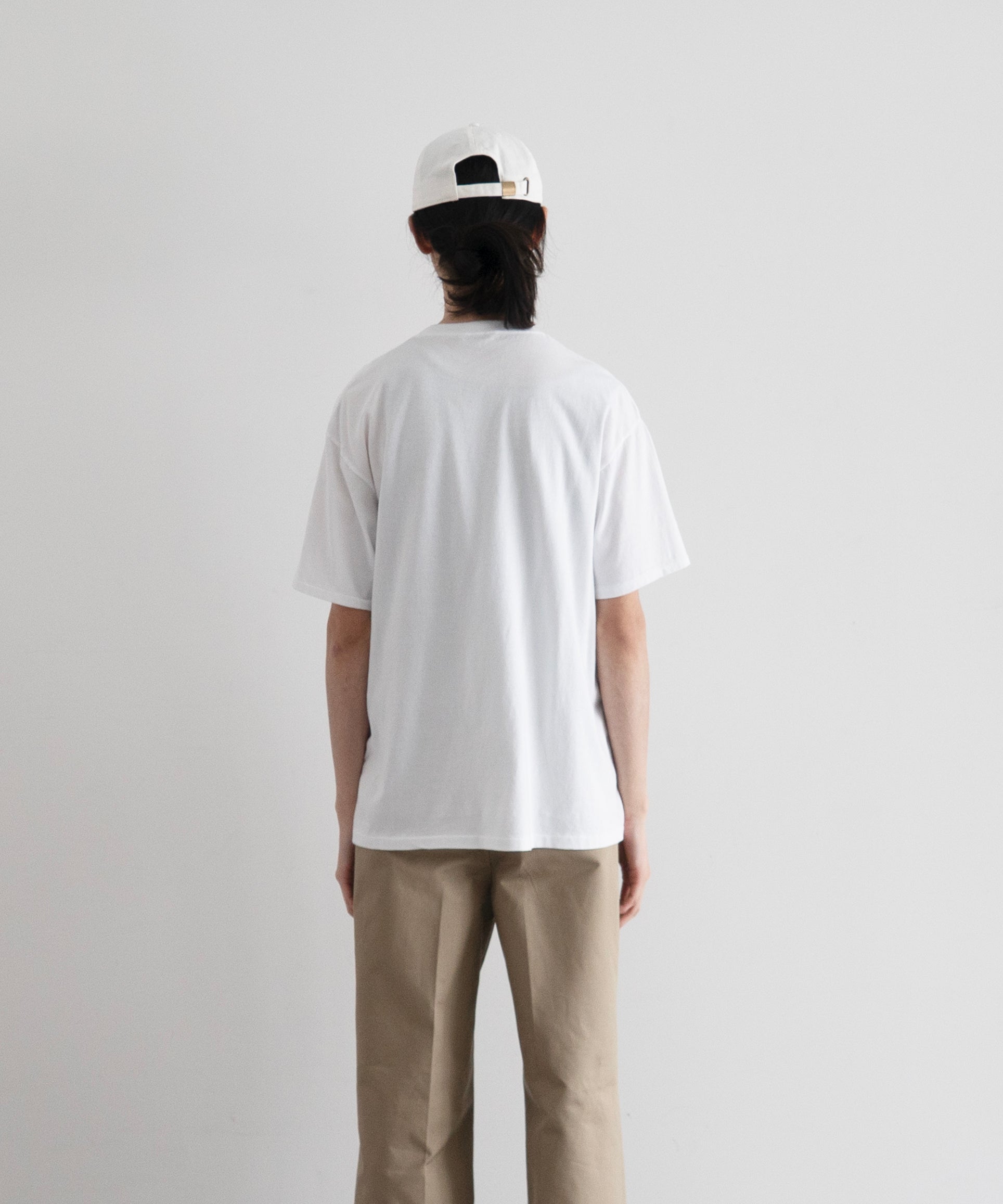 AURALEE Seamless crew neck tee "WHITE"