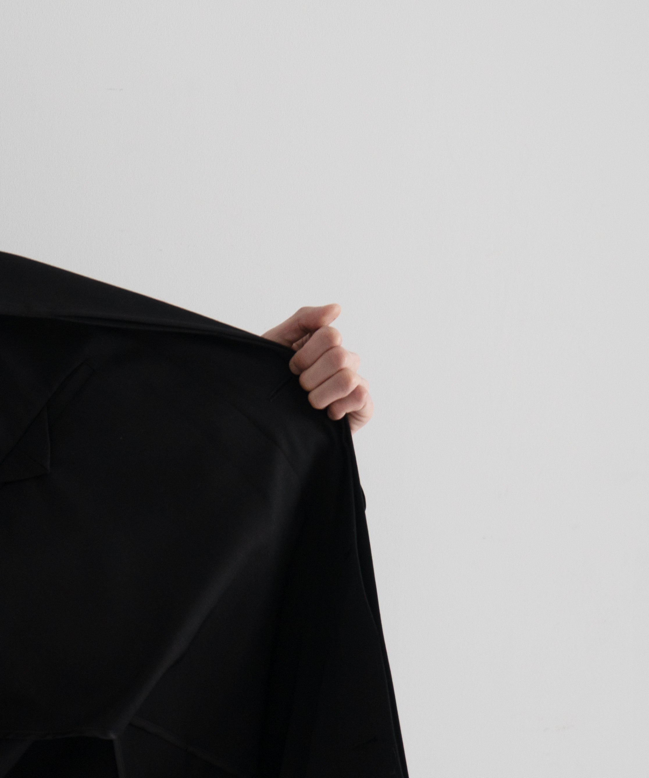 AURALEE Light wool max gabardine coat "TOP BLACK"