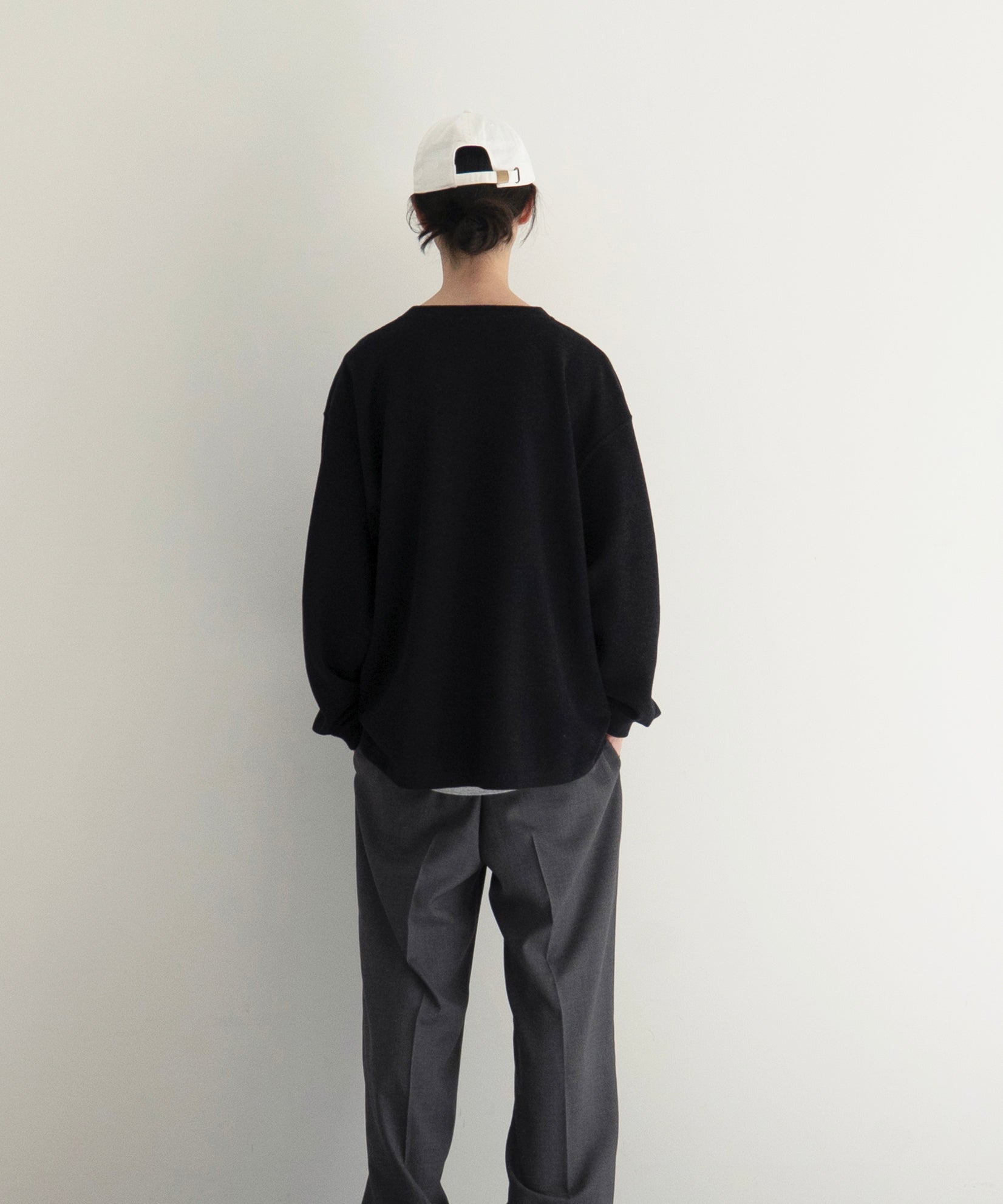 crepuscule Co/ra moss stitch P/O "BLACK"