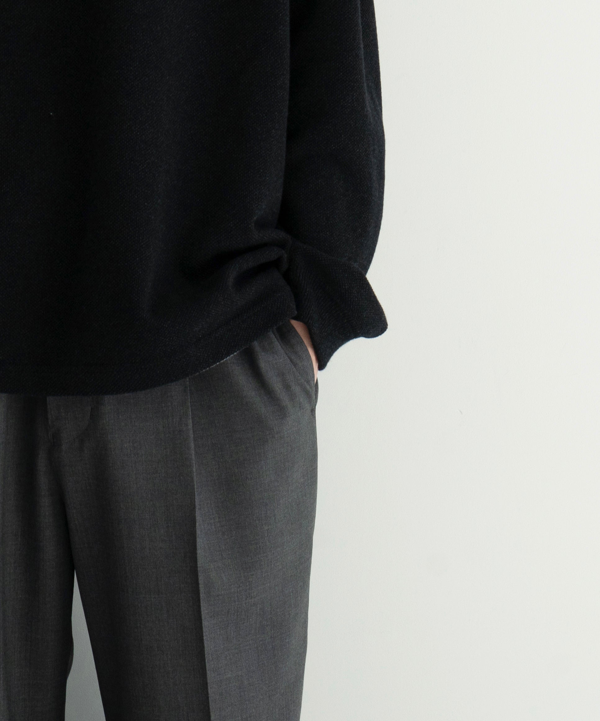 crepuscule Co/ra moss stitch P/O "BLACK"