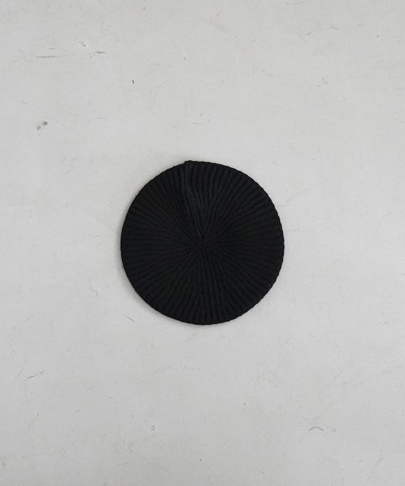 GANNI Structured rib beret "BRAZILIAN SAND"