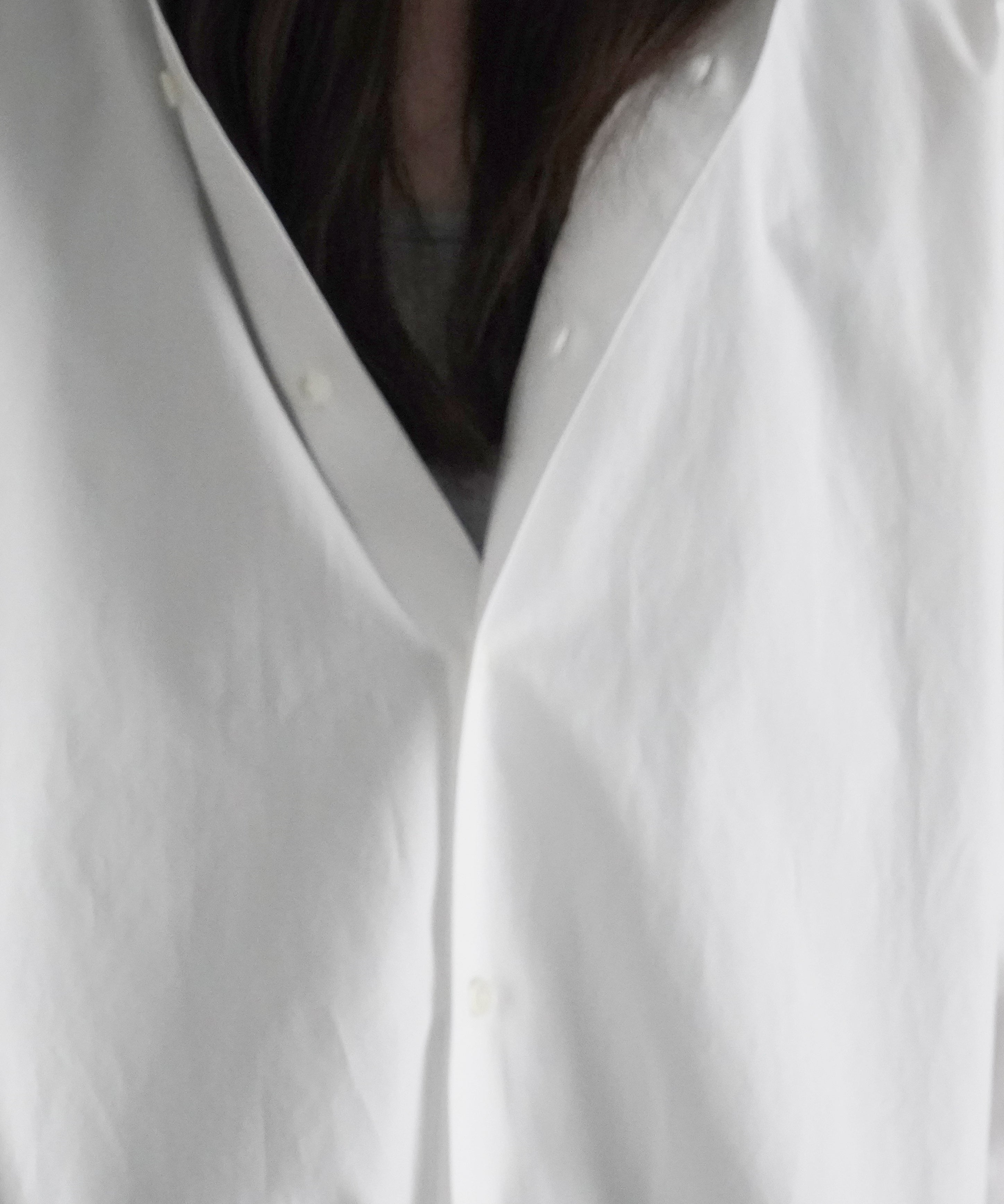 AURALEE Washed finx twill big shirt "WHITE"