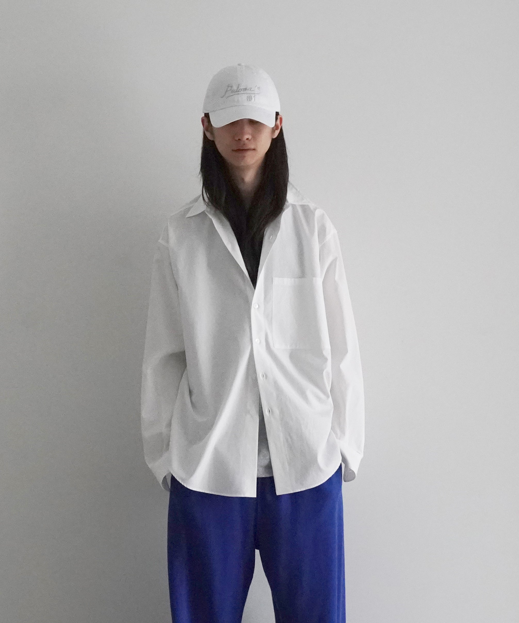 AURALEE Washed finx twill shirt "WHITE"