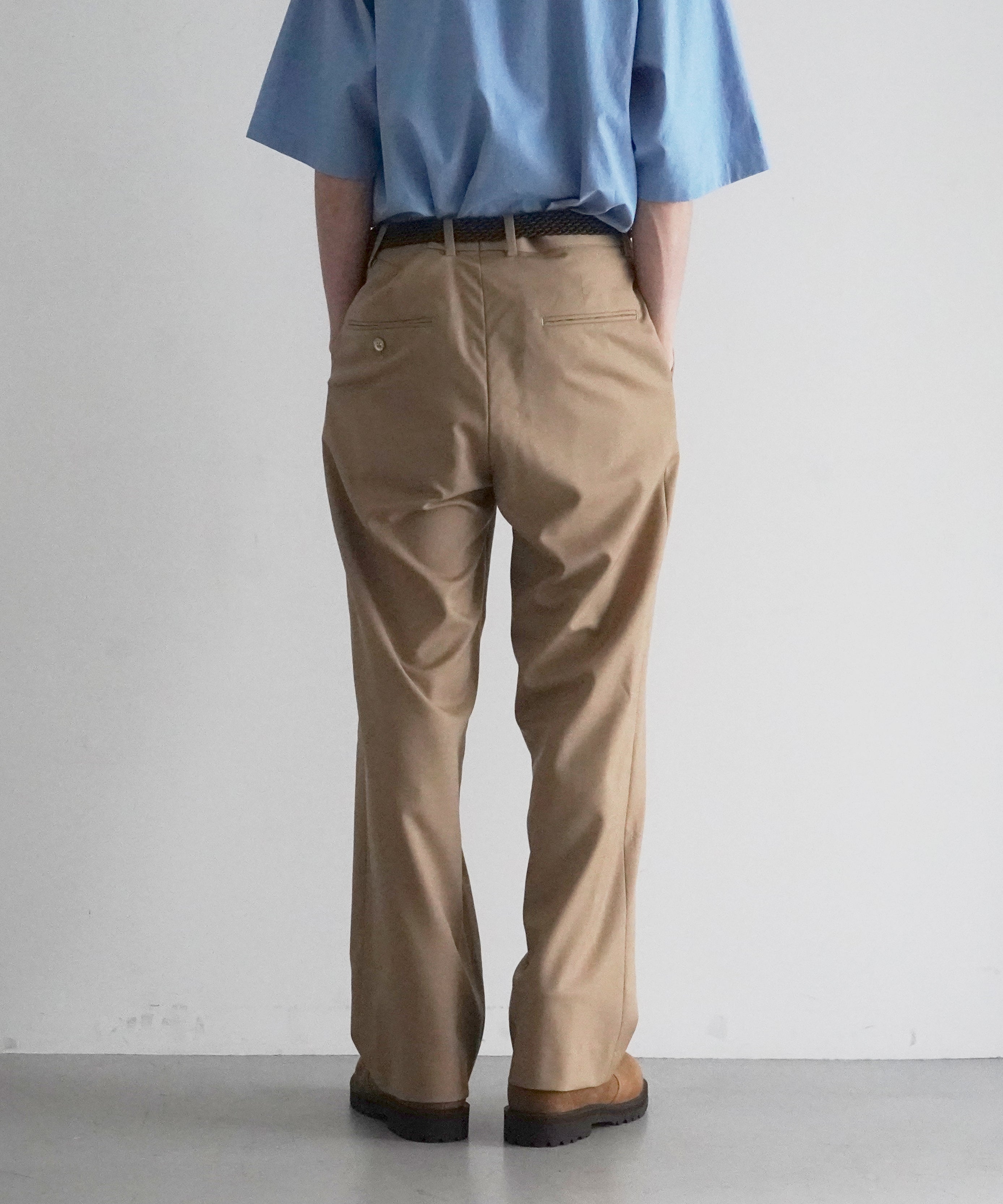 UNUSED Uw1167 front pocket wide trousers "BEIGE"