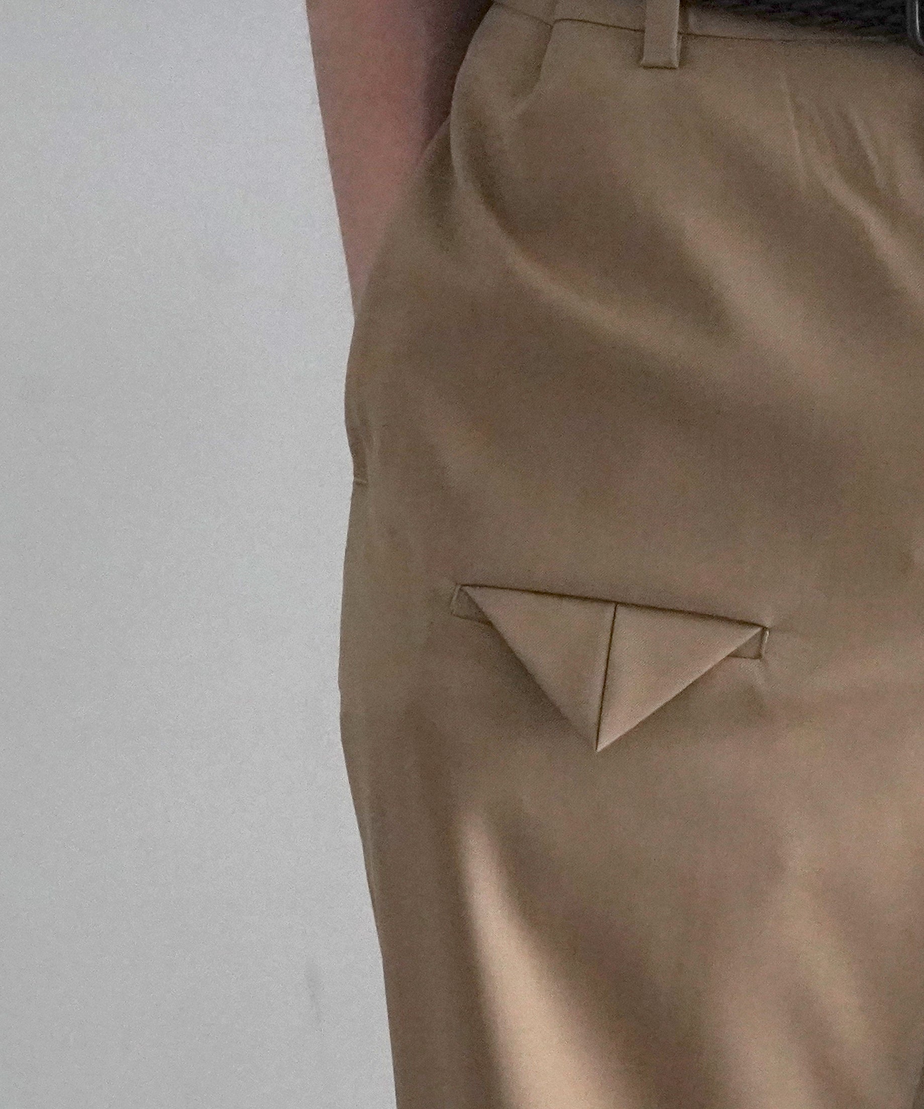 UNUSED Uw1167 front pocket wide trousers "BEIGE"