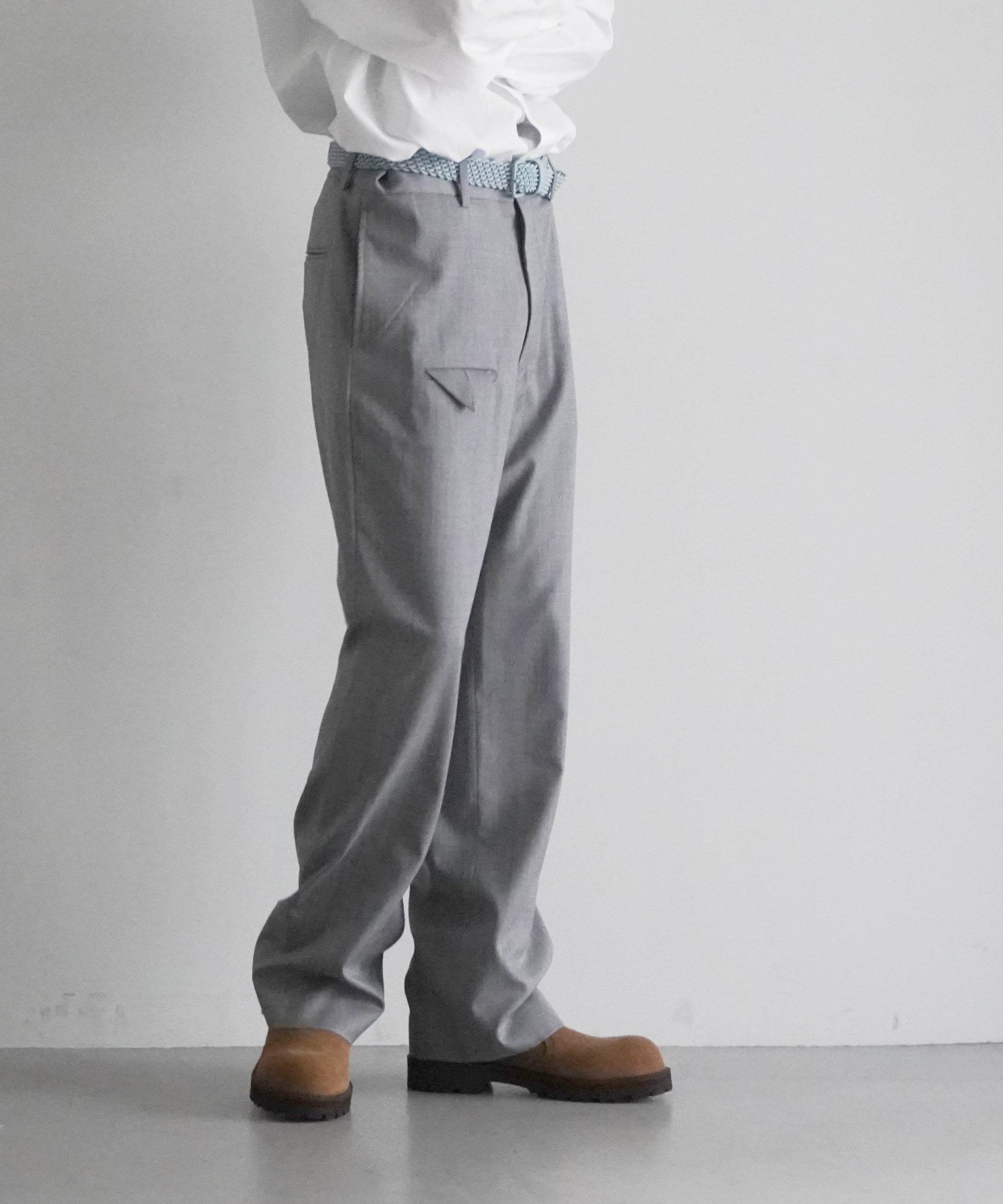 UNUSED Uw1167 front pocket wide trousers "BEIGE"