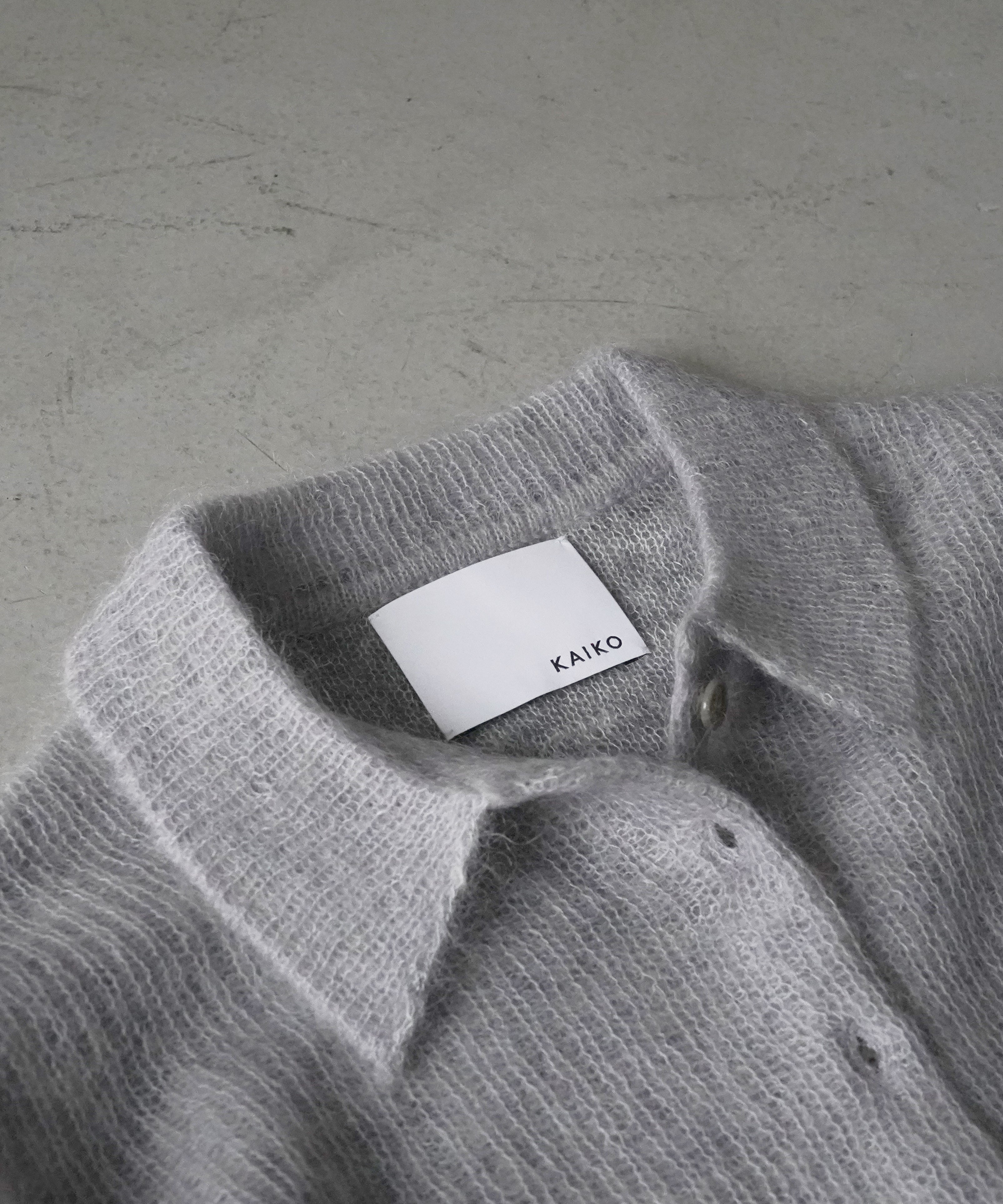 KAIKO Mohair shirts "TOP GRAY?"