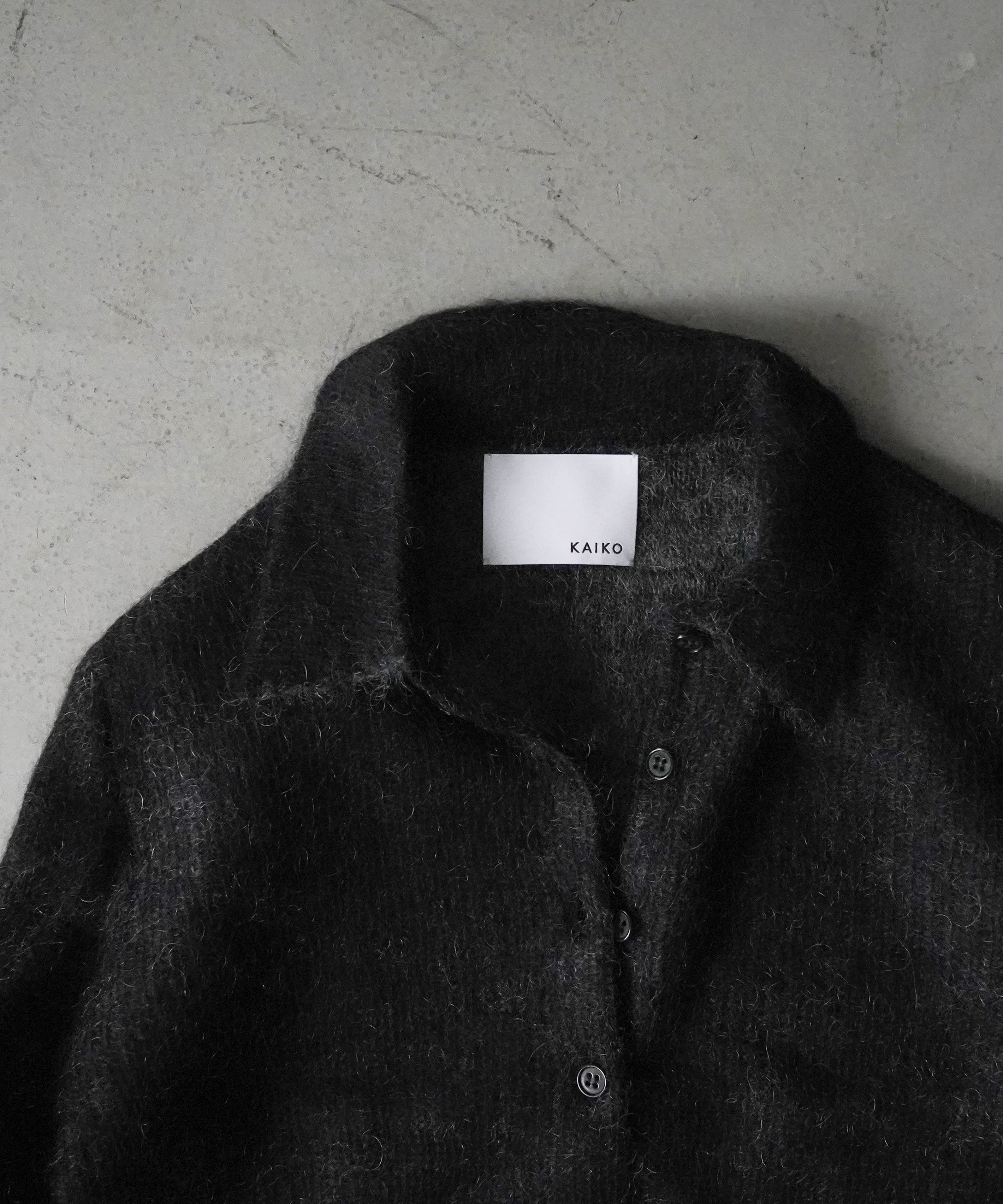 KAIKO Mohair shirts "BLACK"