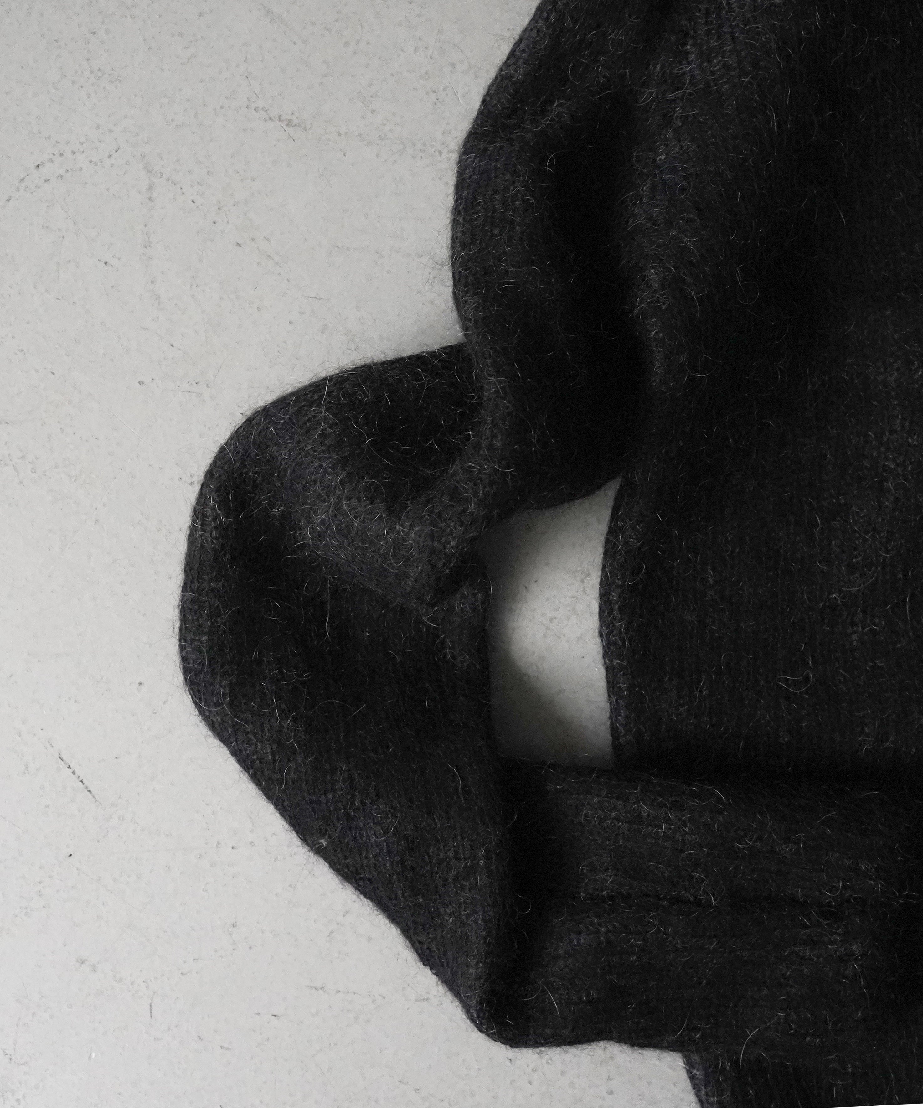 KAIKO Mohair shirts "BLACK"