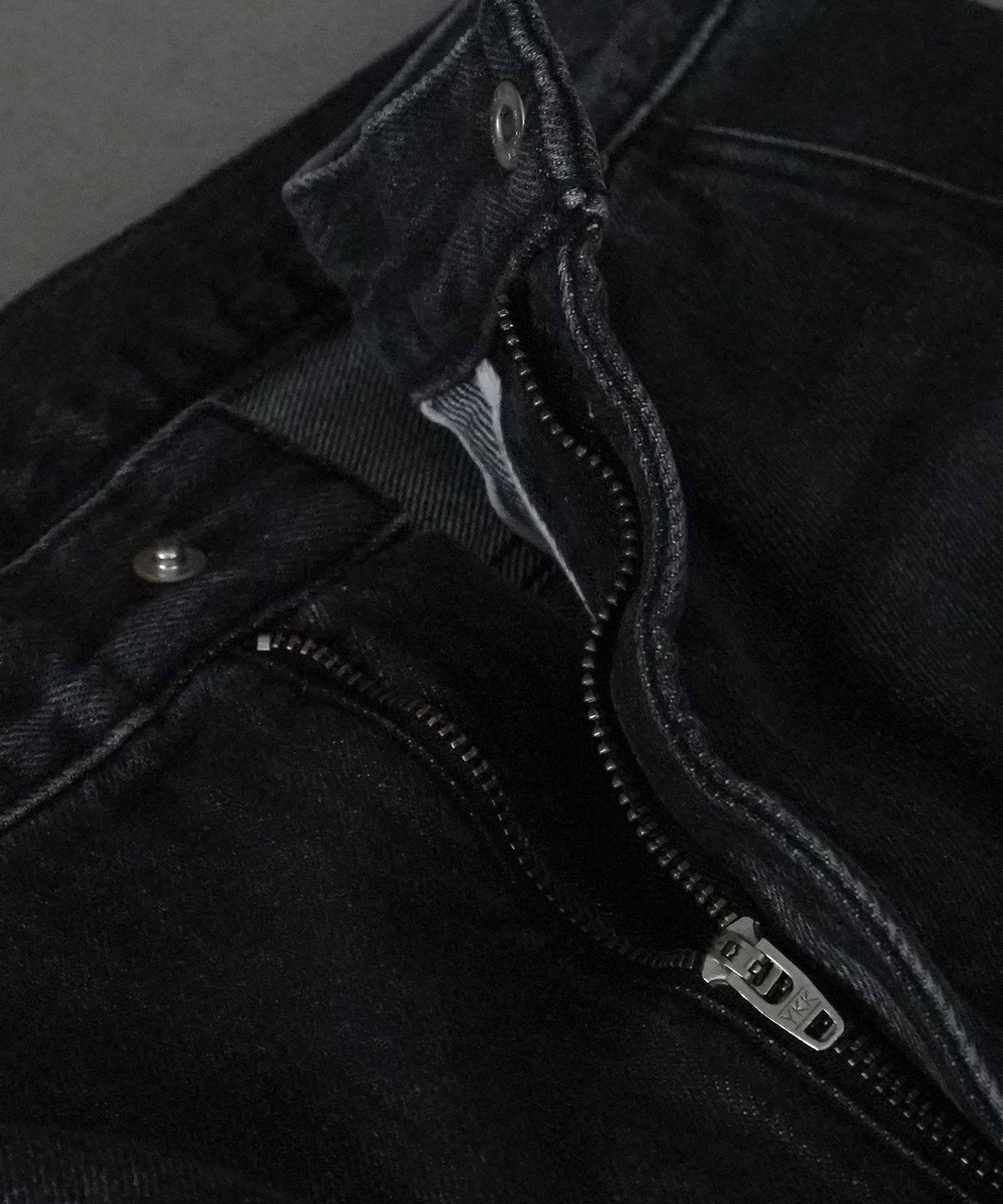 order Loose denim half pants used "BLACK"