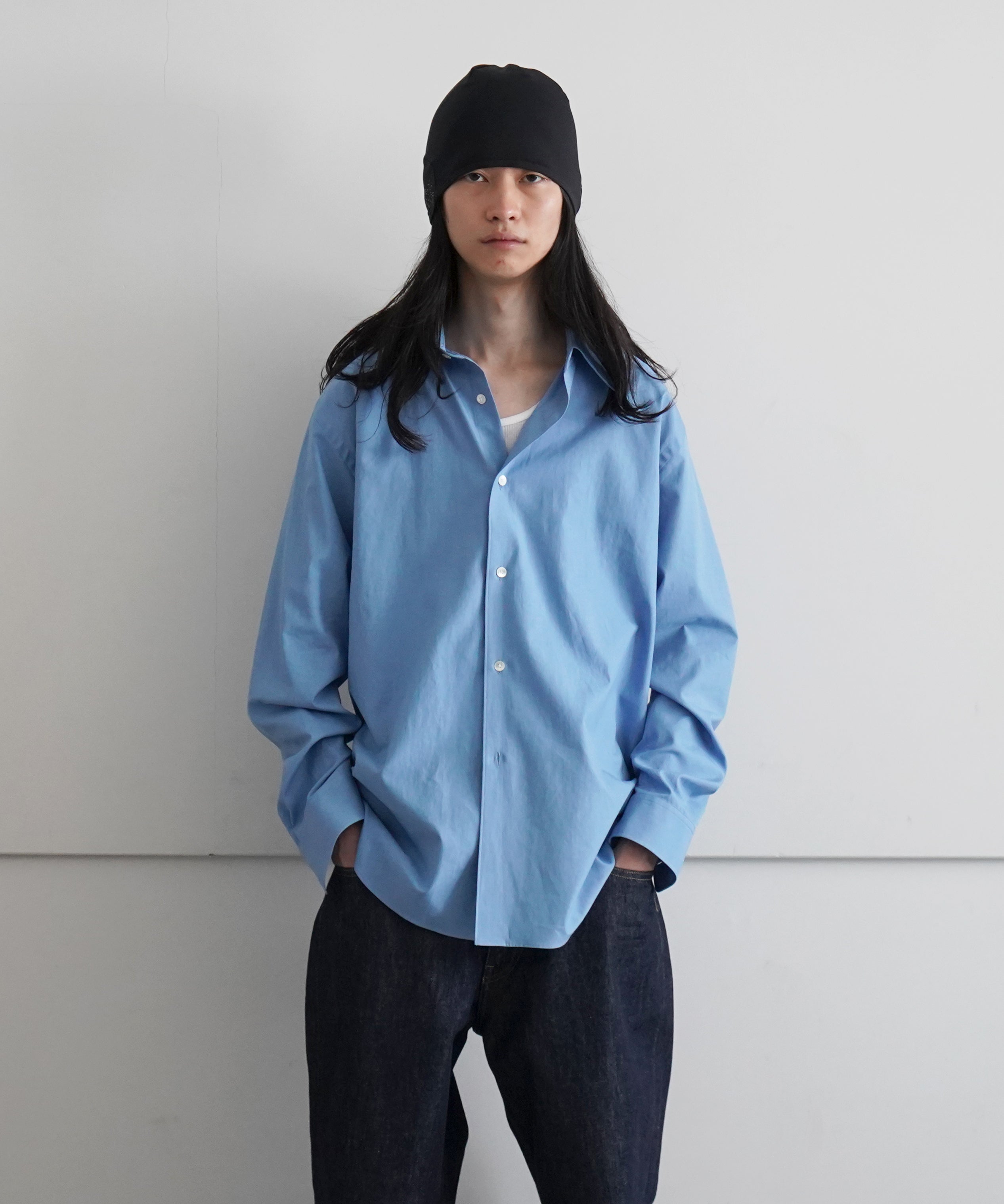 AURALEE WASHED FINX TWILL SHIRT 