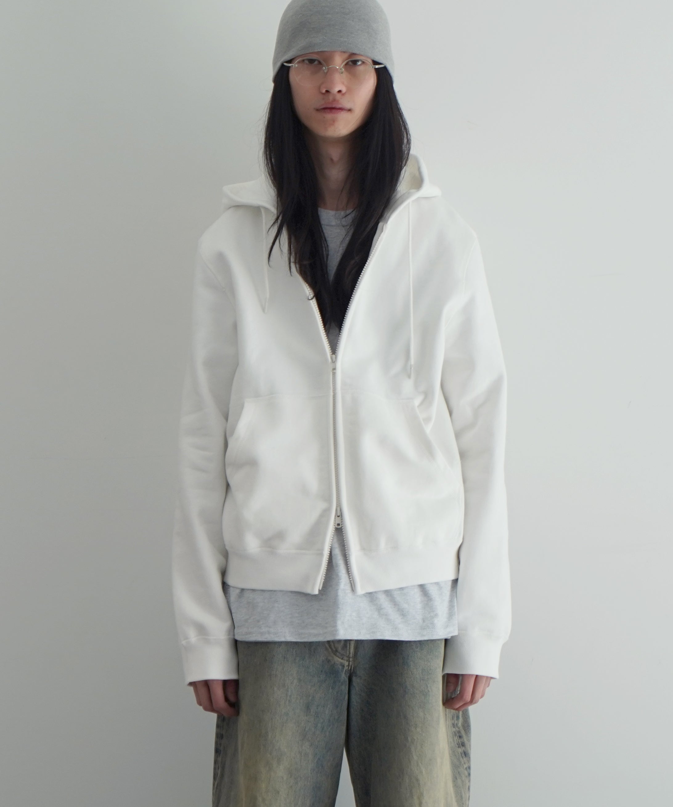 KAIKO Double zip parka "WHITE"