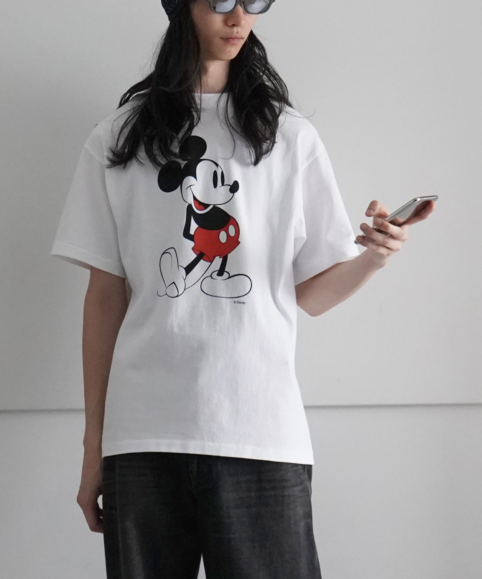 UNUSED Us2459 disney×unused short sleeve tee "YELLOW"