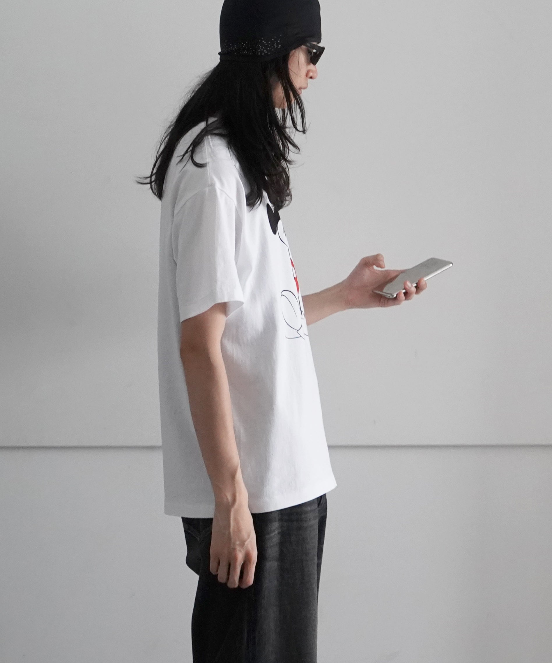 UNUSED Us2459 disney×unused short sleeve tee "WHITE"