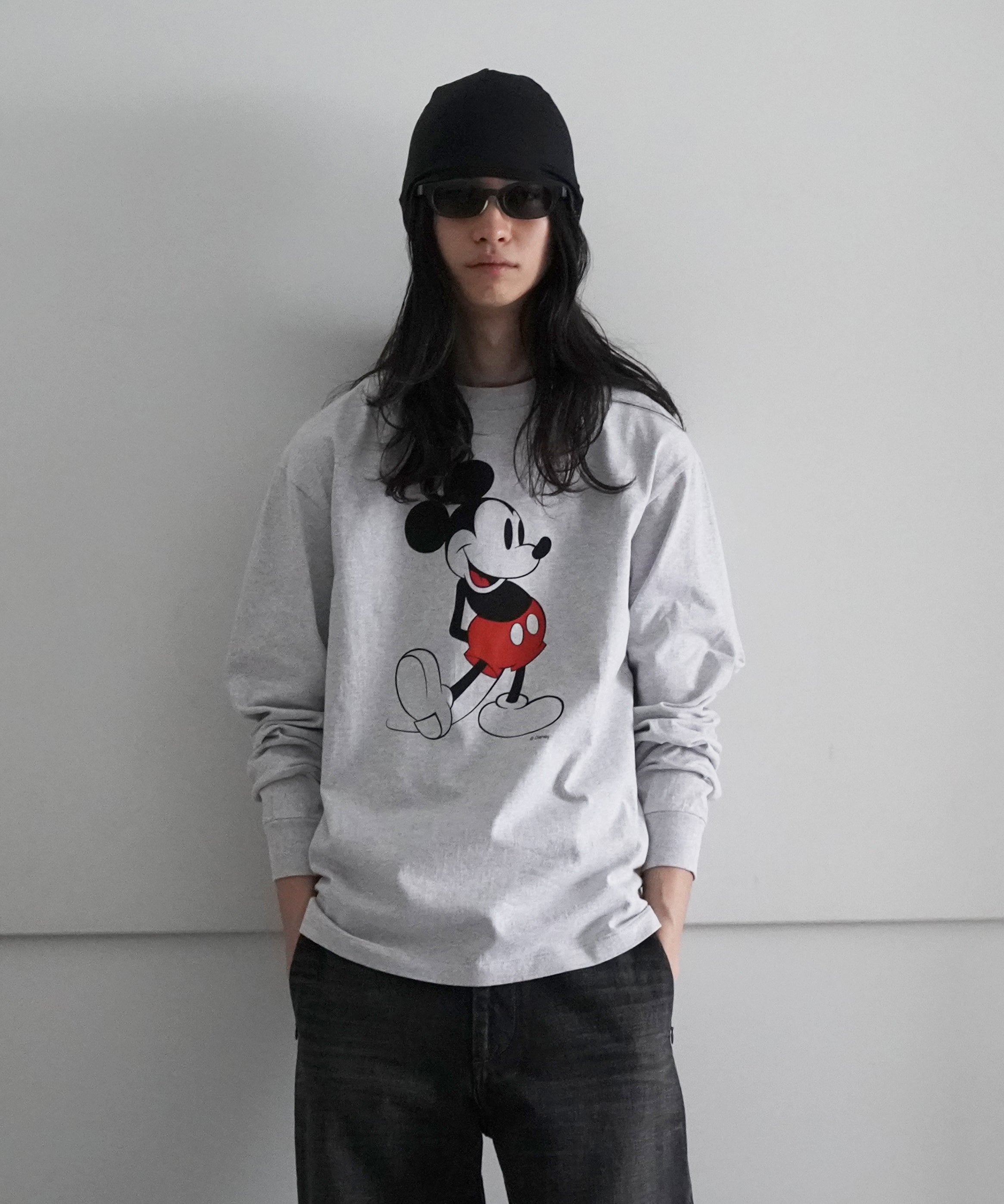 UNUSED Us2458 disney×unused long sleeve tee "YELLOW"