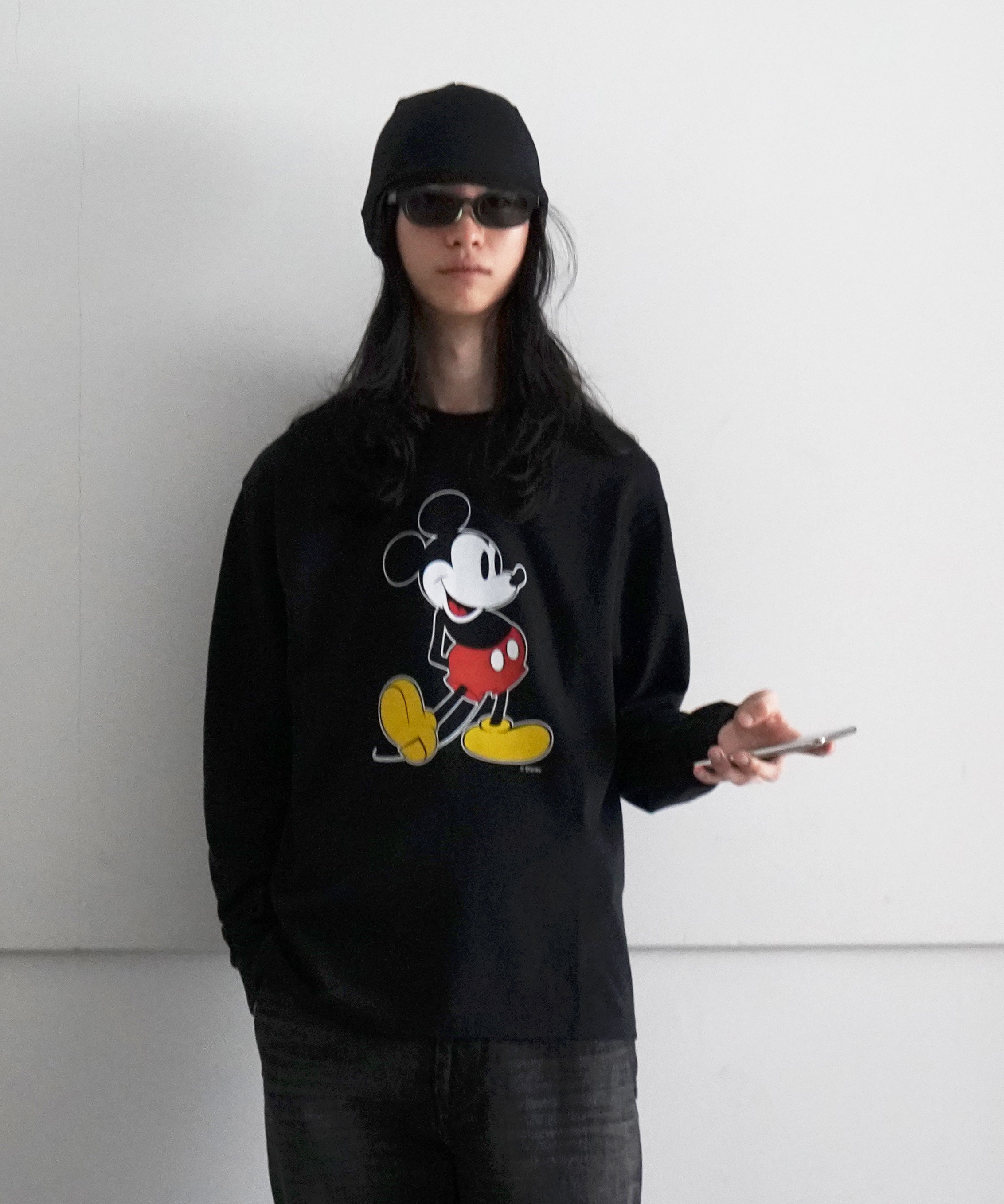 UNUSED Us2458 disney×unused long sleeve tee "YELLOW"