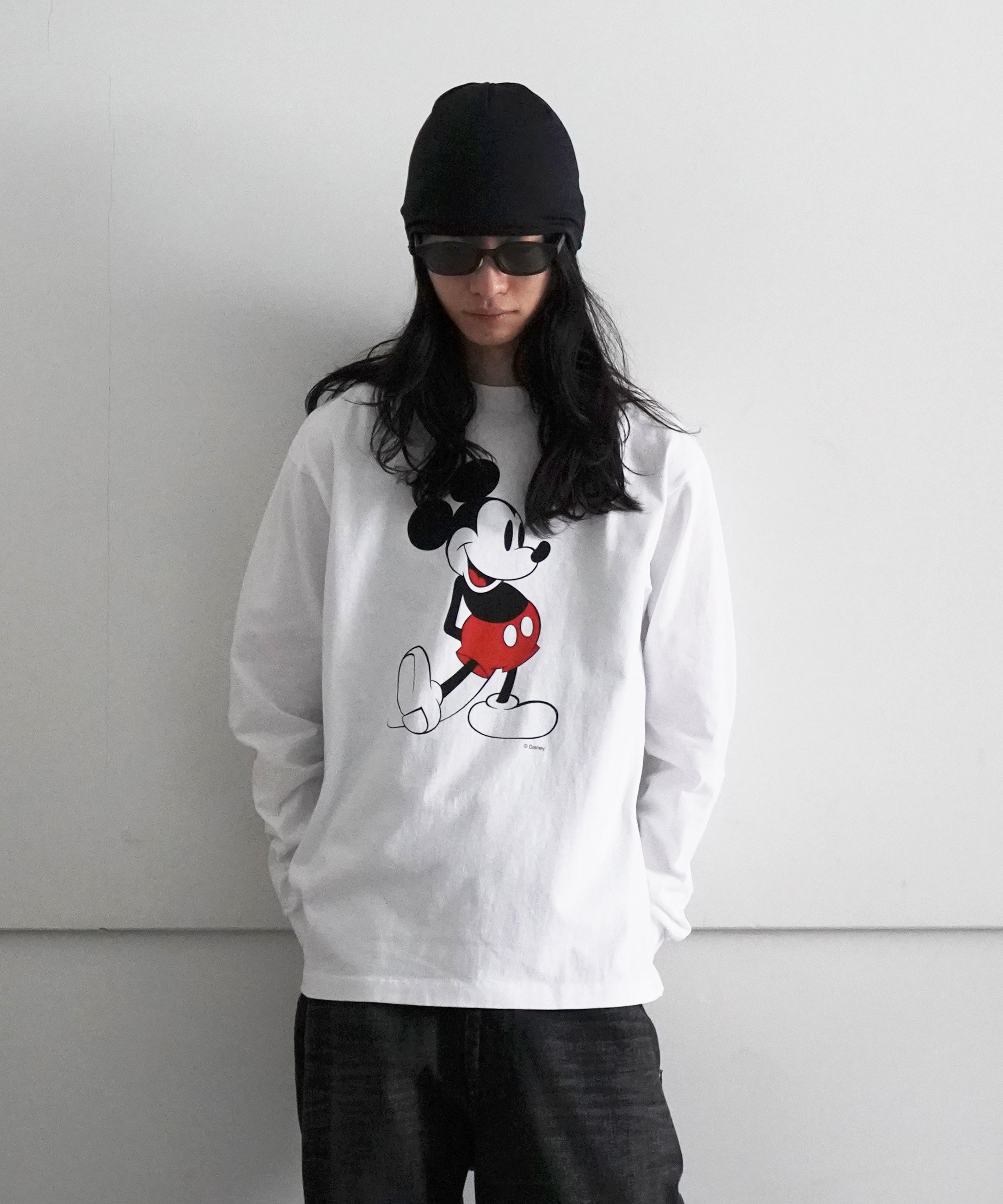 UNUSED Us2458 disney×unused long sleeve tee "YELLOW"